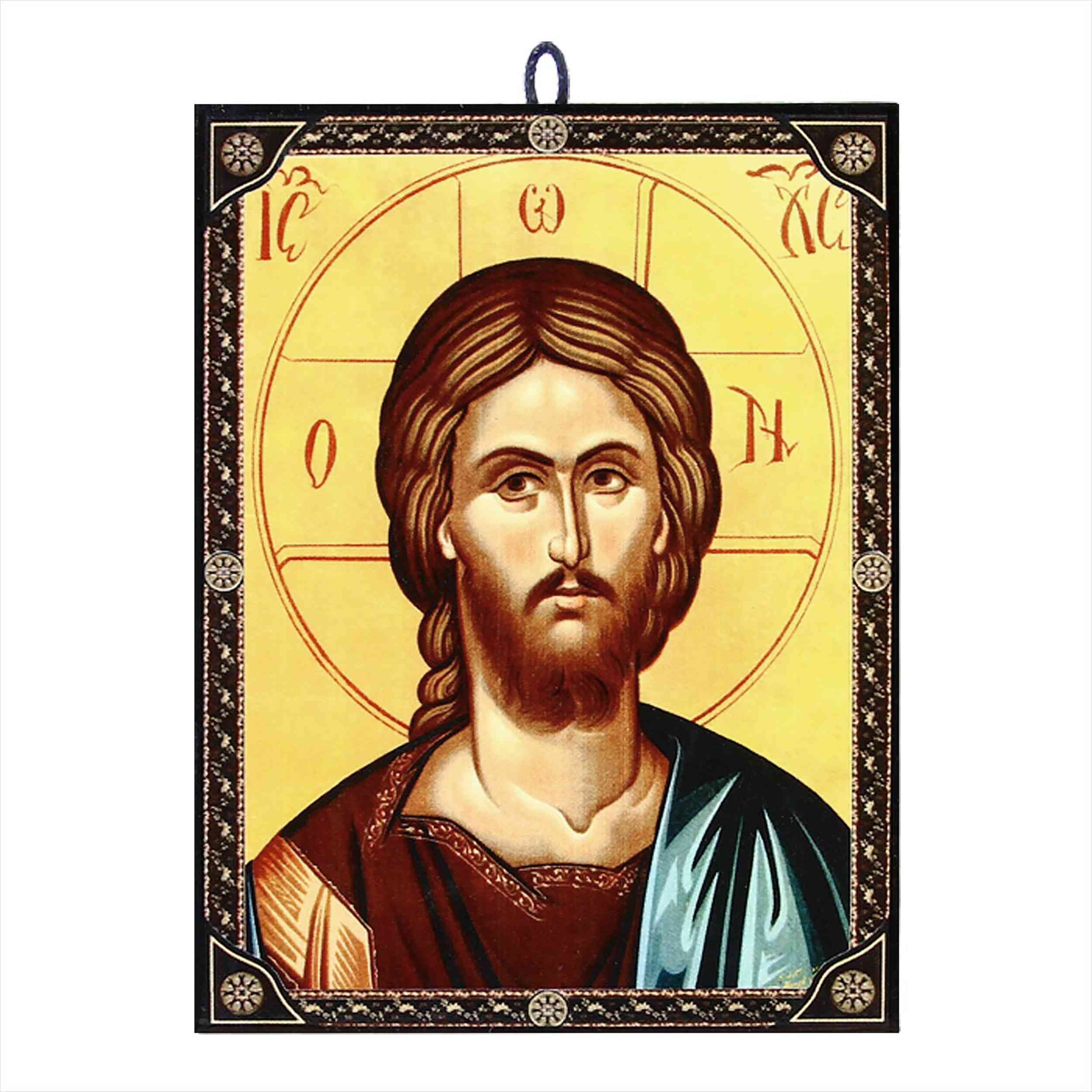 NKlaus Bild Ikone Jesus Christus orthodox Zertifizierte Reproduktion aus Griechenl, Religion