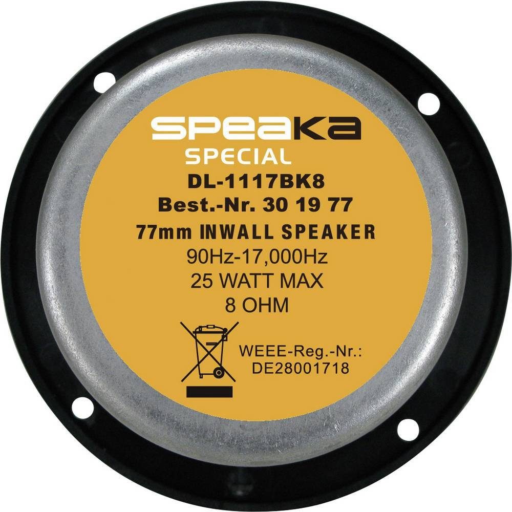 Speaka Wand-/ SpeaKa Professional Decken-Lautsprecher Einbaulautsprecher