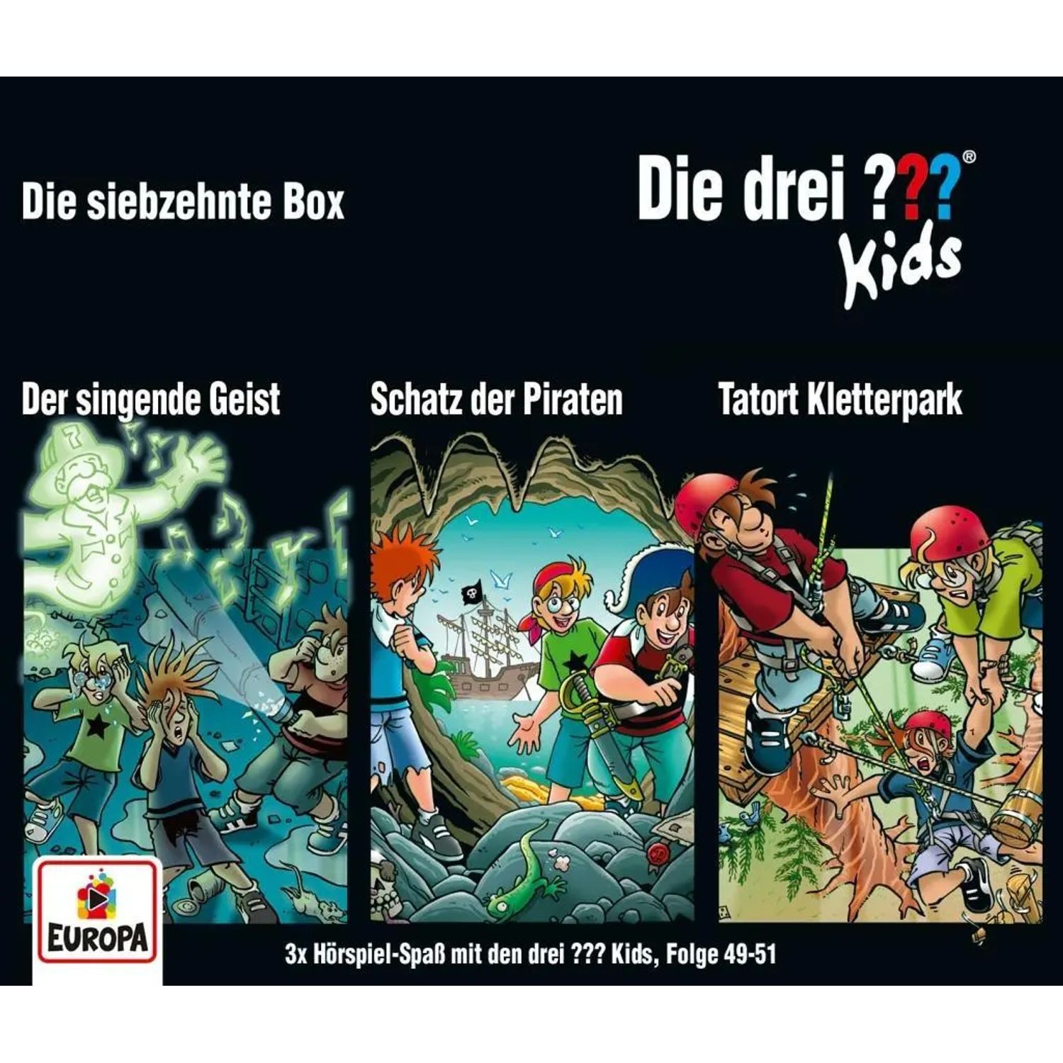United Soft Media Hörspiel Die drei ??? Kids 3er Box - Folgen 49-51