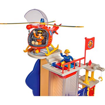 SIMBA Spielzeug-Auto Feuerwehrmann Sam Mega-Feuerwehrstation XXL