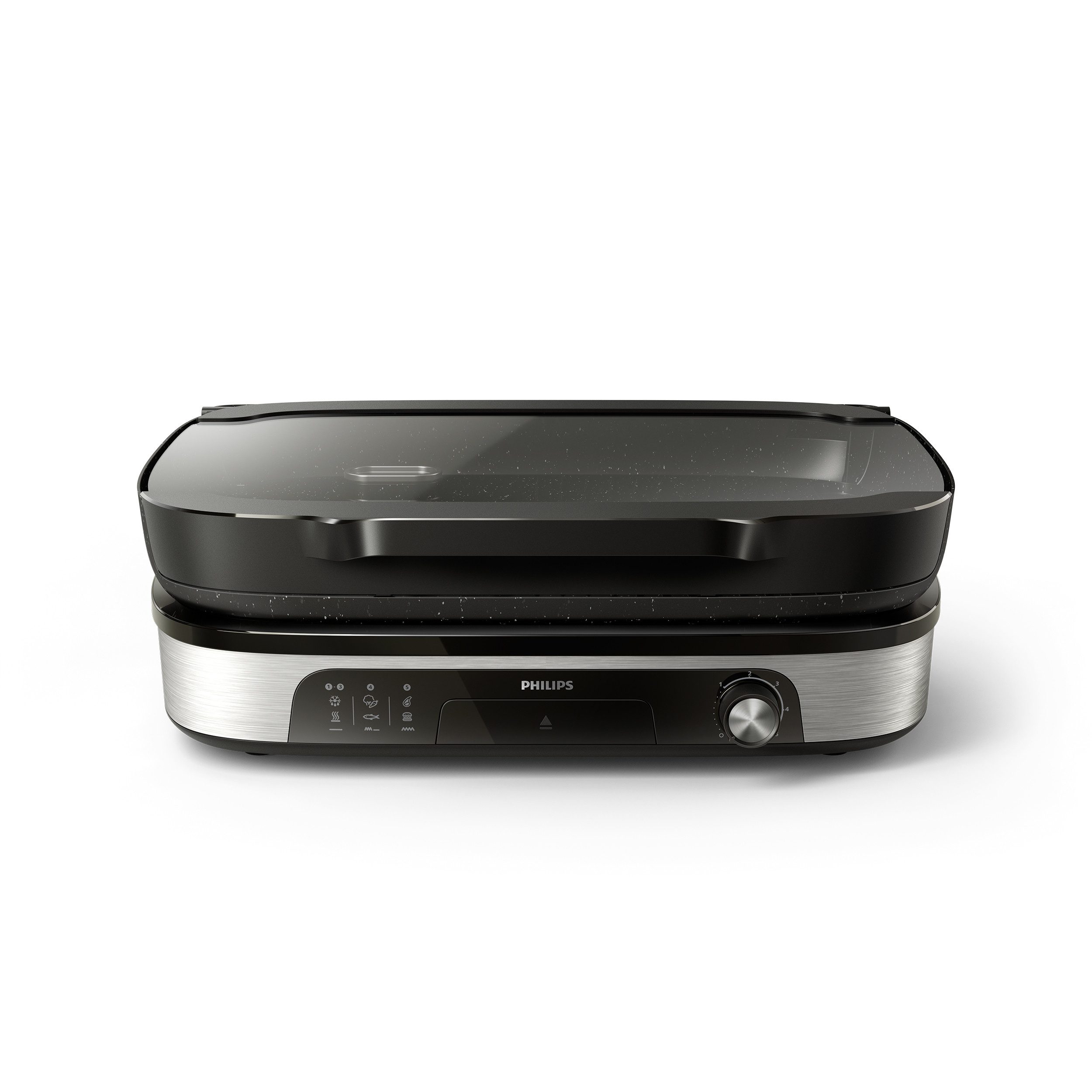 Philips Tischgrill HD6212/90 5000 Series, Smoker und Aromainfusor, 2400 W, mit einstellbarer Temperatur u. Grillfläche von 1250 cm²