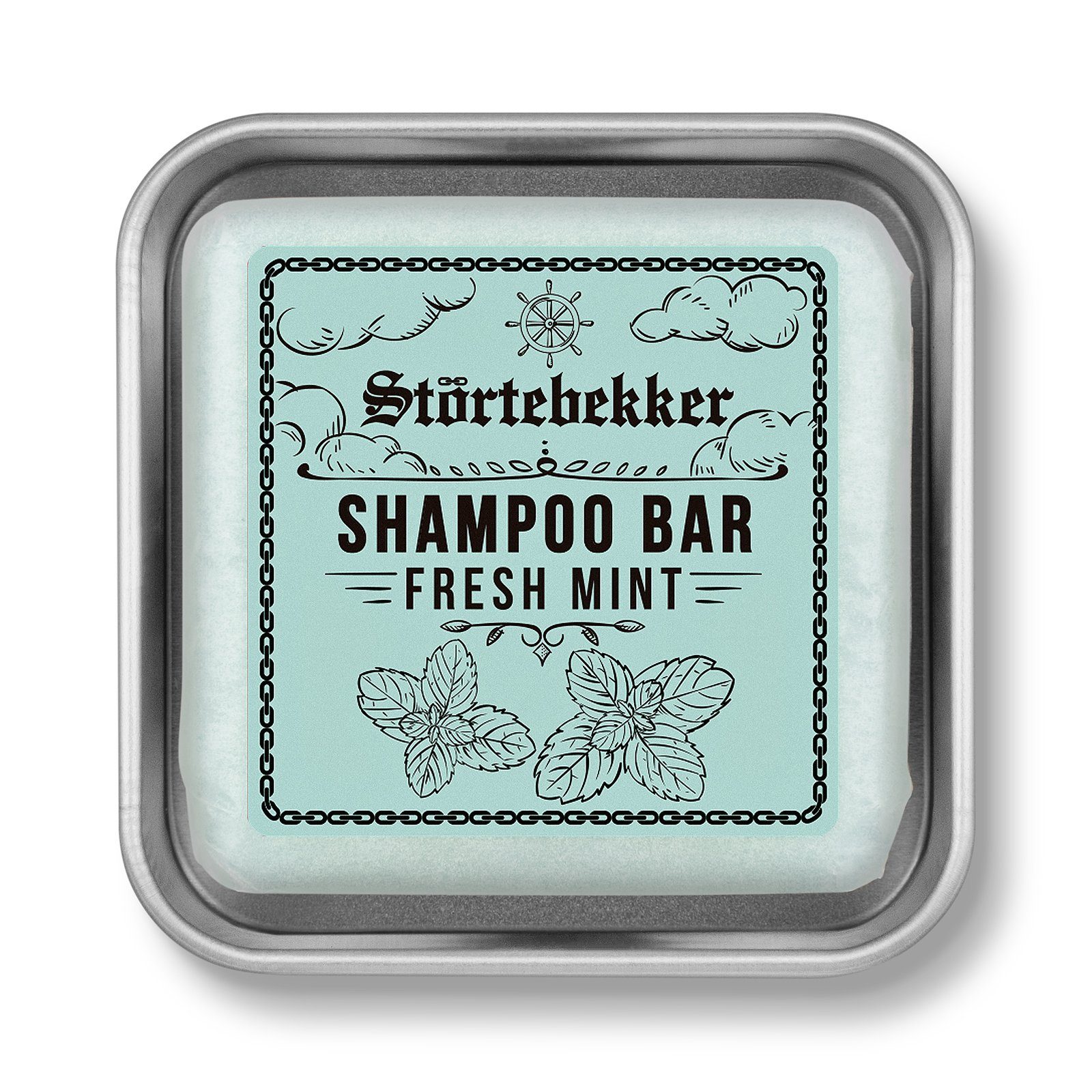 Störtebekker Festes Haarshampoo Fresh Mint, 3-tlg., Vegane & Nachhaltige Reinigung für Körper und Haar