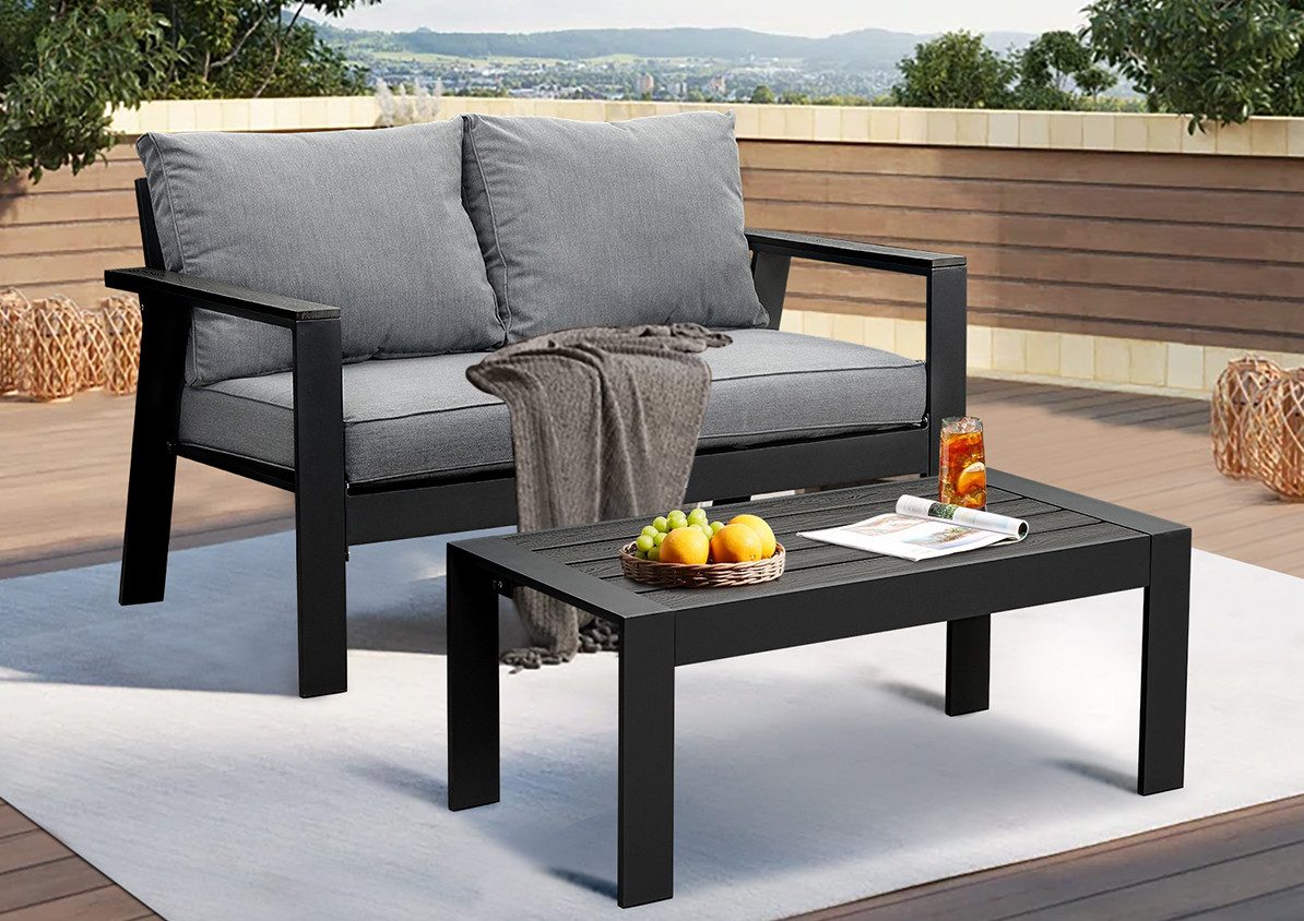 MeXo Gartenlounge-Set Balkonmöbel Set Balkonlounge für günstig online kaufen