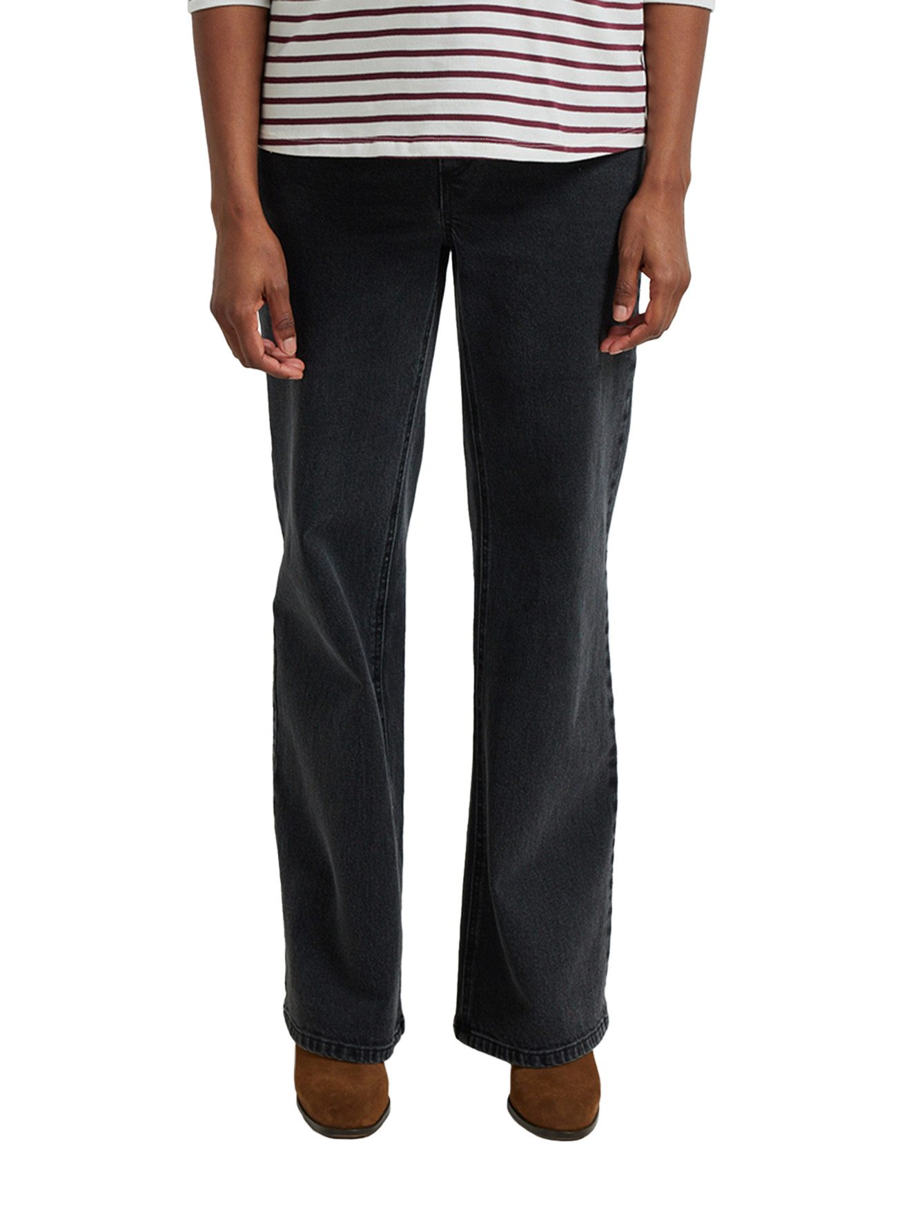 vertbaudet Umstandsjeans Weite Umstands-Jeans Bundweite verstellbar – Bild 2 von 5