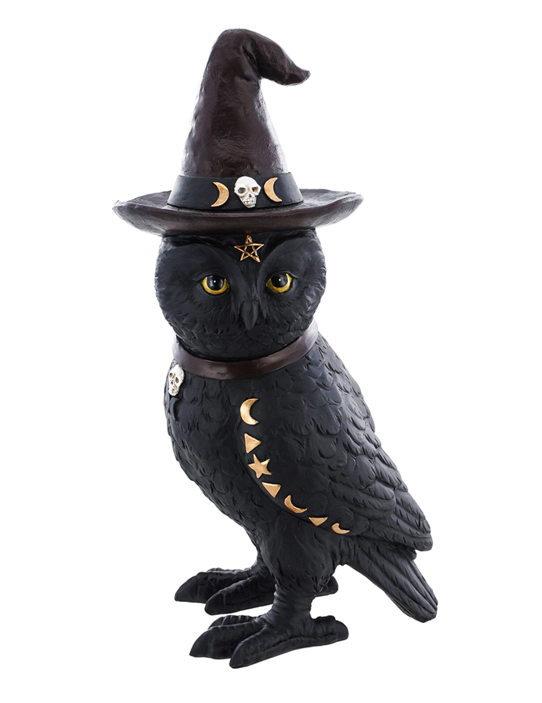 CHAKS Monster-Kostüm Okkulte Zaubereule Dekofigur 31 cm