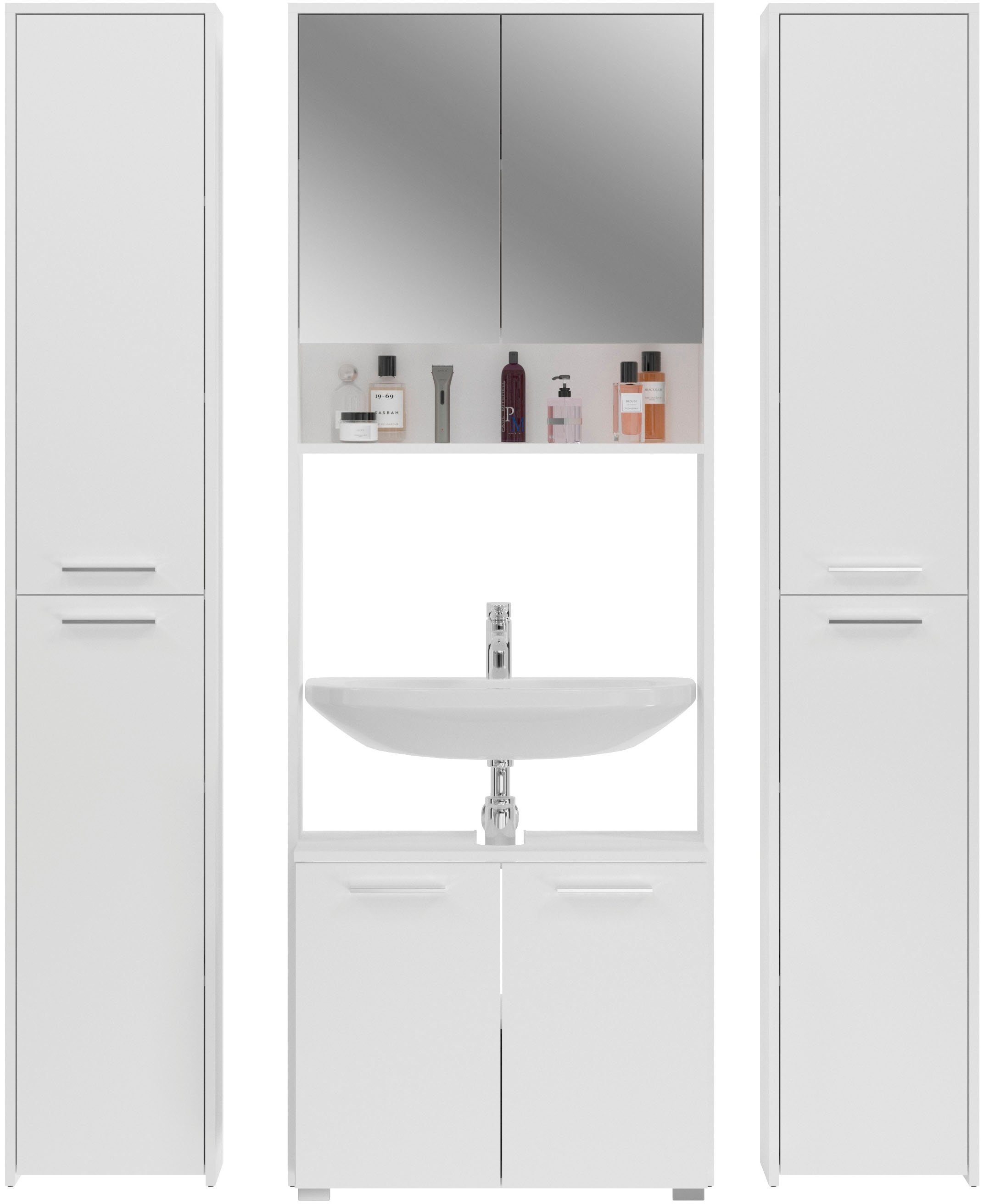 welltime Badmöbel-Set Firenze, (4-St)