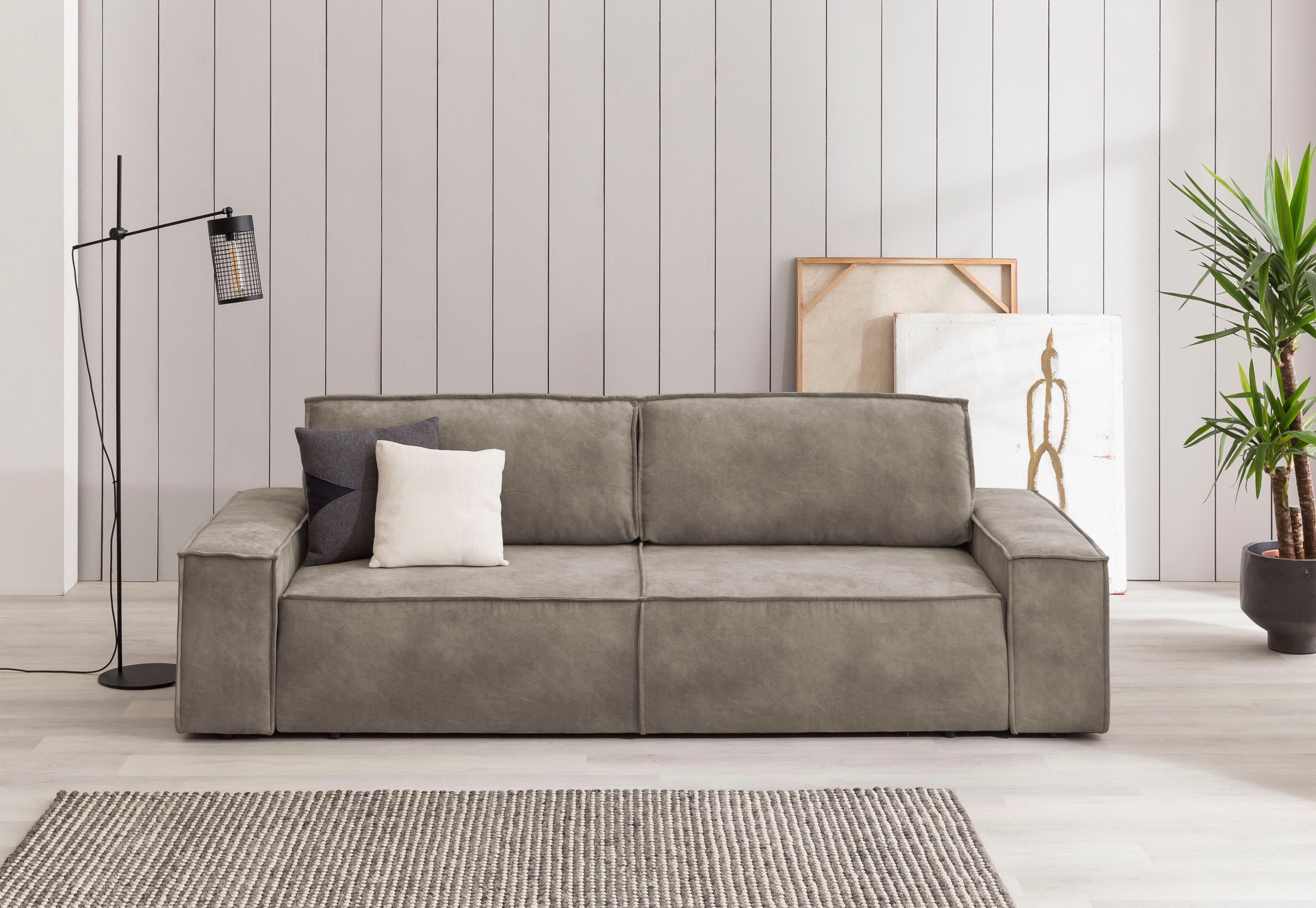 Home affaire 3-Sitzer SHERWOOD Schlafsofa (257cm) günstig online kaufen