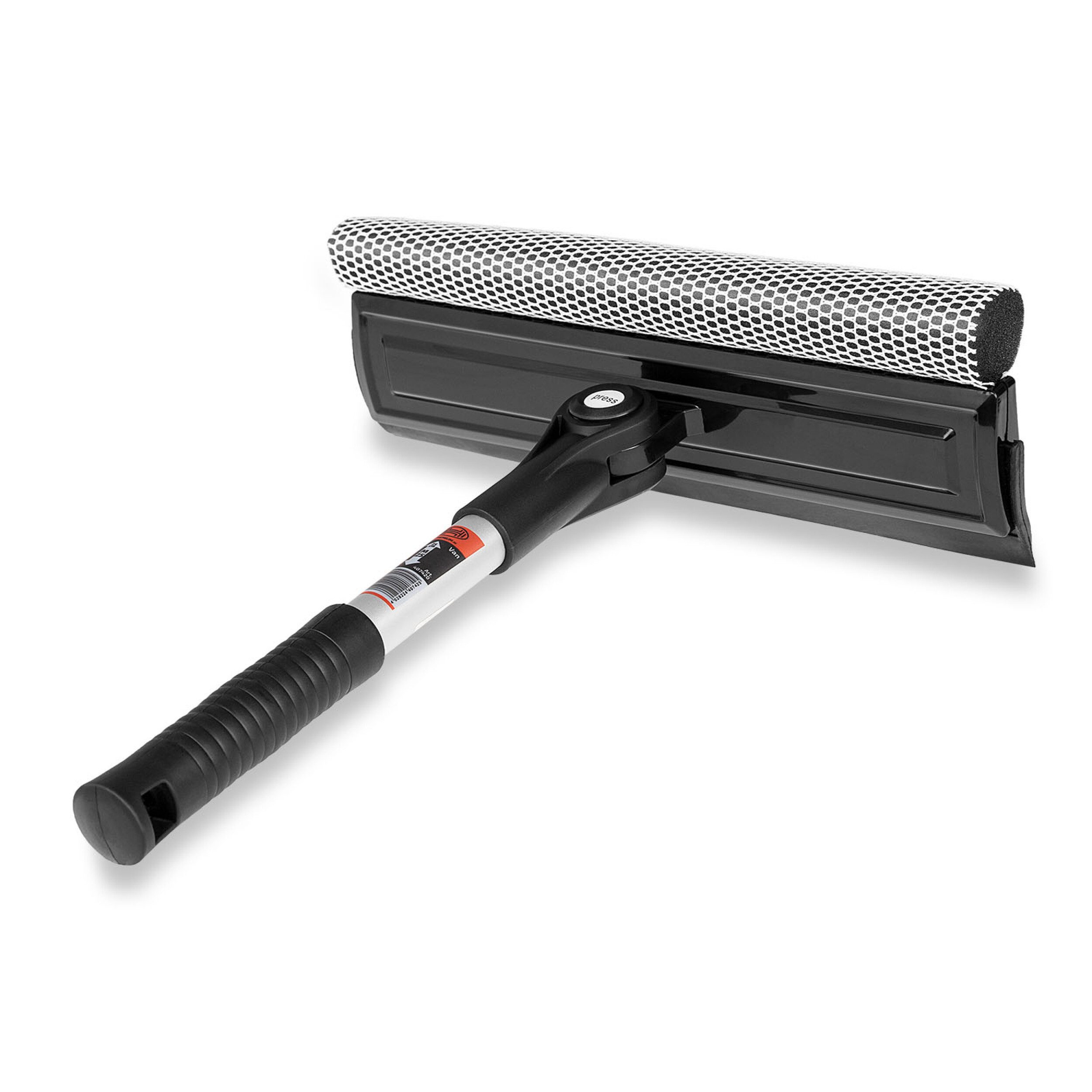 HEYNER Autowaschbürste Auto Scheibenreiniger 25cm Aluminium klappbar Breite 25cm KFZ LKW, (Set, 1-tlg)