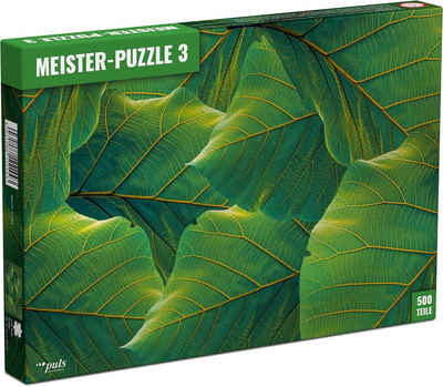 puls entertainment Puzzle Meister-Puzzle 3: Blätter, 500 Puzzleteile