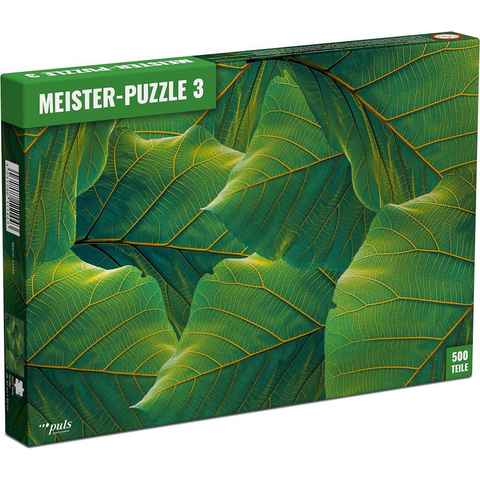 puls entertainment Puzzle Meister-Puzzle 3: Blätter, 500 Puzzleteile