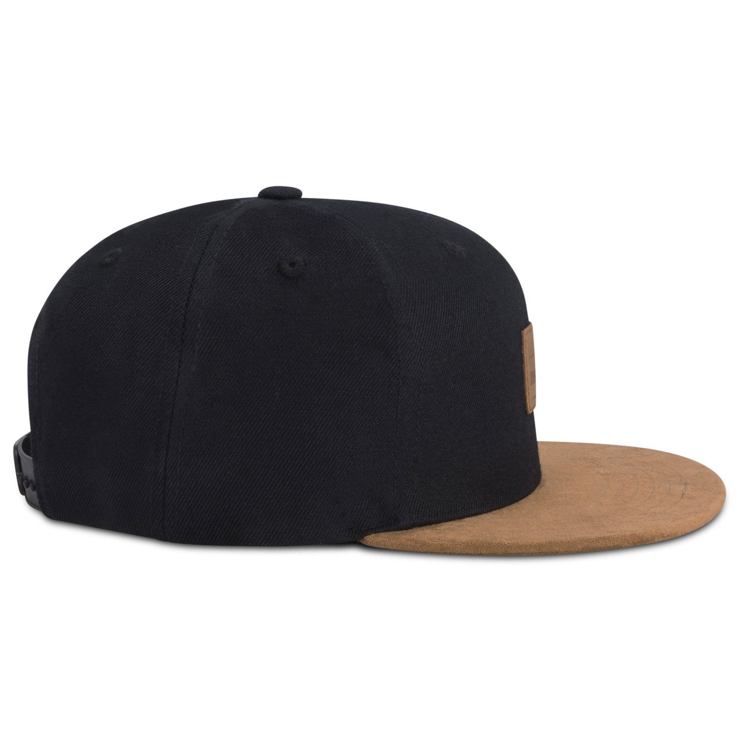 Cap braun Urban Größenverstellbar, Cap Unisex Basecap FLAT Herren DEAN Damen Johnny Snapback Teenager