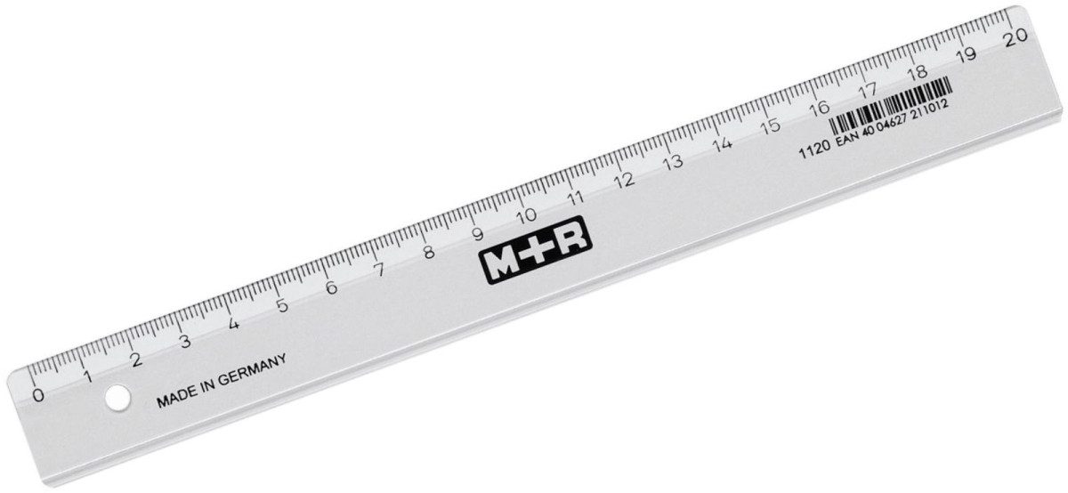 Lineal Lineal schmal 20cm glasklar (10 Stück)