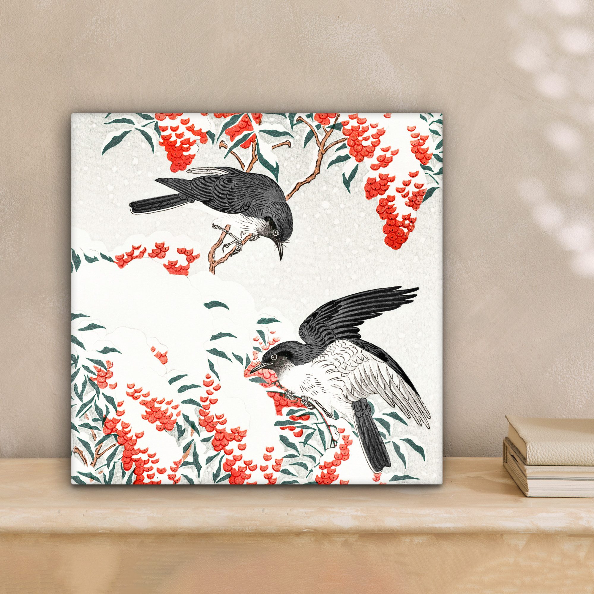 OneMillionCanvasses® Leinwandbild Vögel - Beere - günstig online kaufen