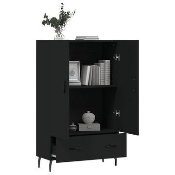 furnicato Sideboard Highboard Schwarz 69,5x31x115 cm Holzwerkstoff