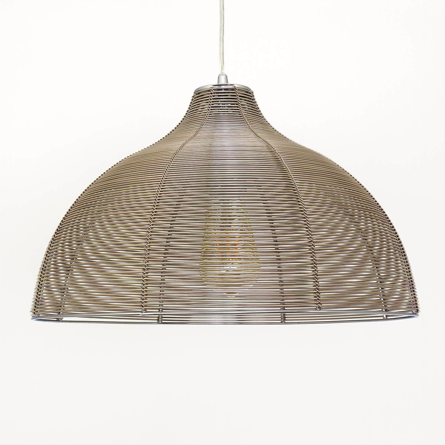 Licht-Erlebnisse Pendelleuchte OZ, ohne Leuchtmittel, Esszimmer in Pendellampe Design Lampe Küche Hängeleuchte Braun
