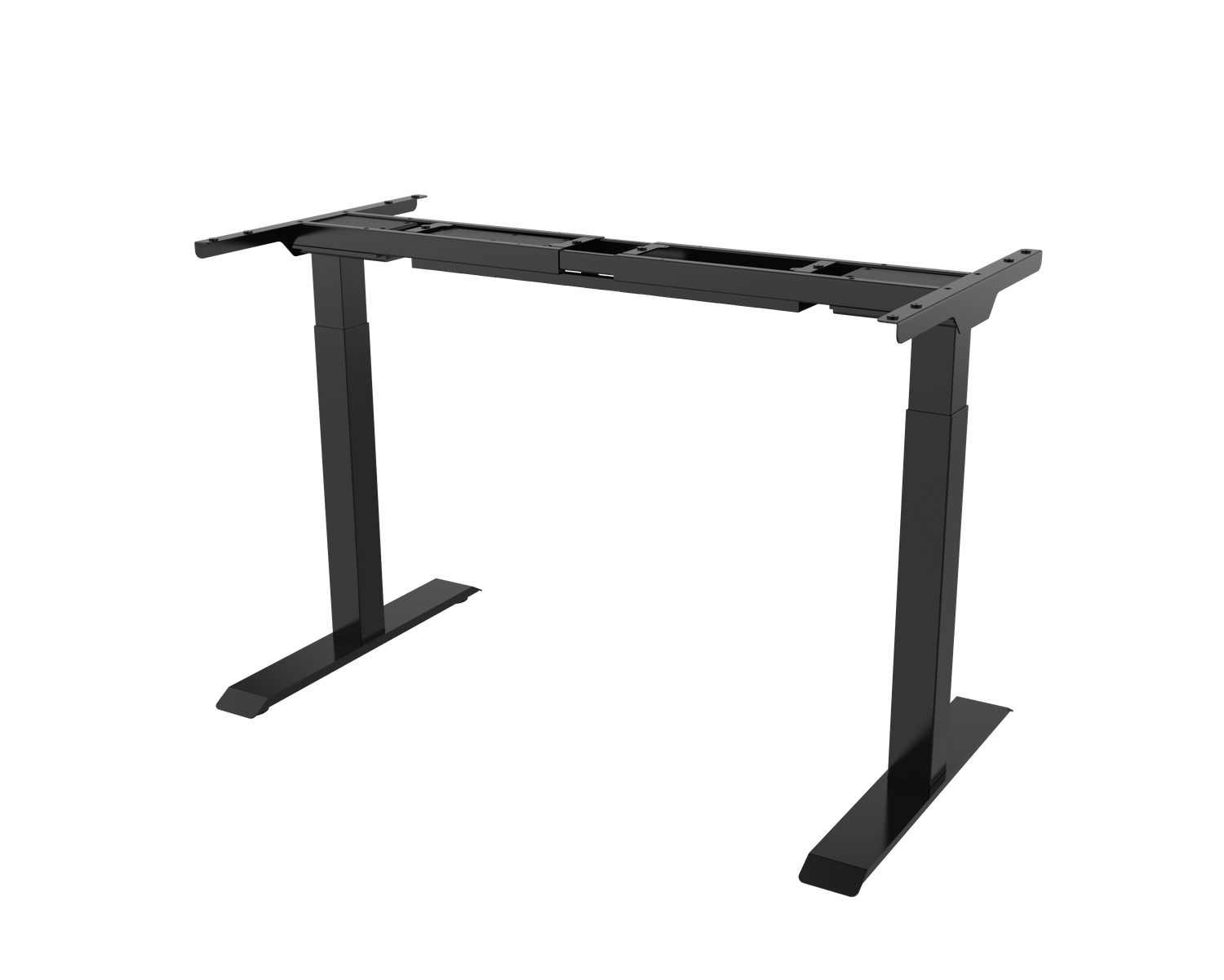Natur24 Tischgestell Höhenverstellbares Schreibtischgestell Platten Grau 120-200cm von für
