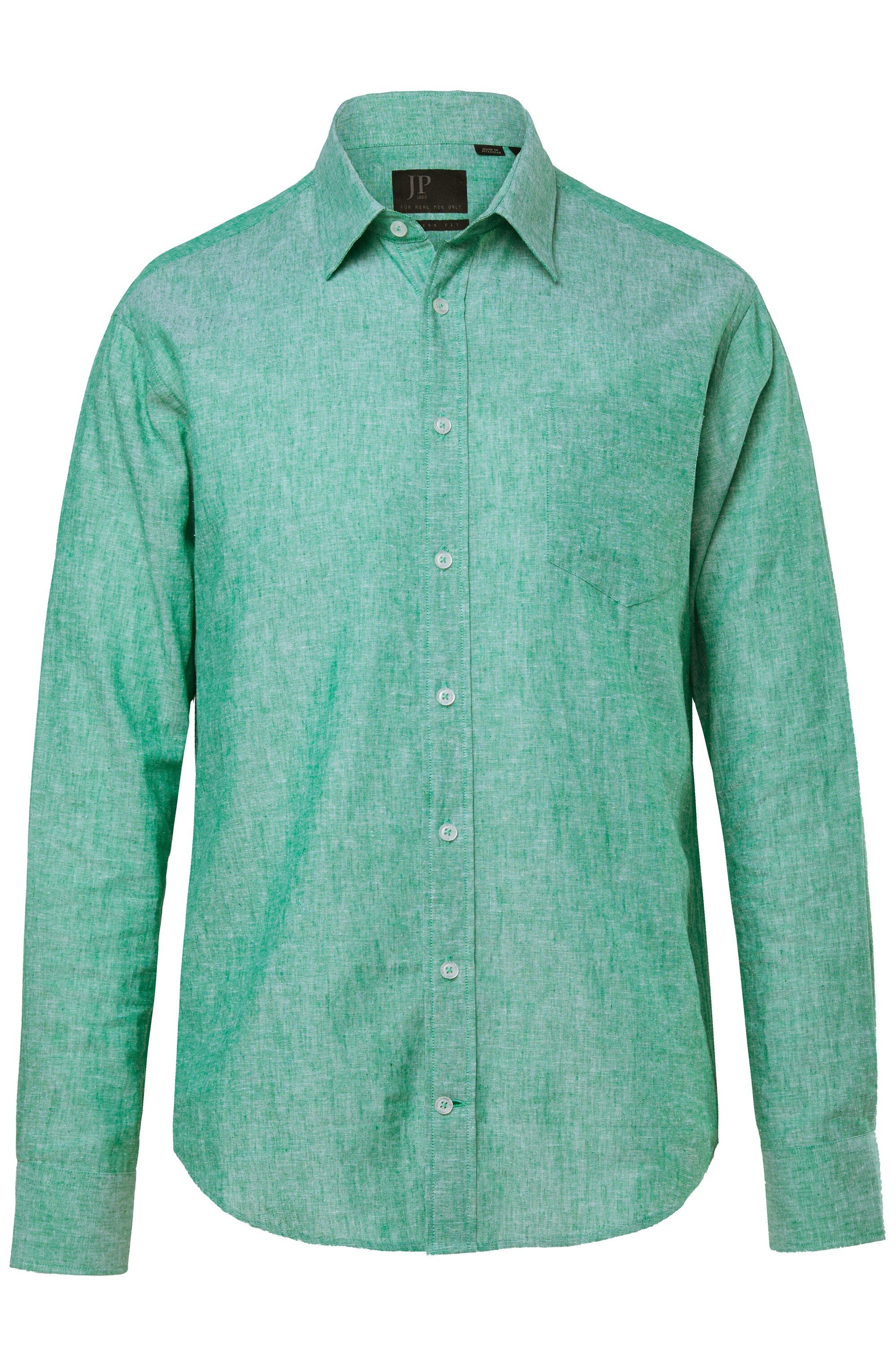JP1880 Businesshemd Hemd Langarm Leinenmix Kentkragen Modern Fit günstig online kaufen
