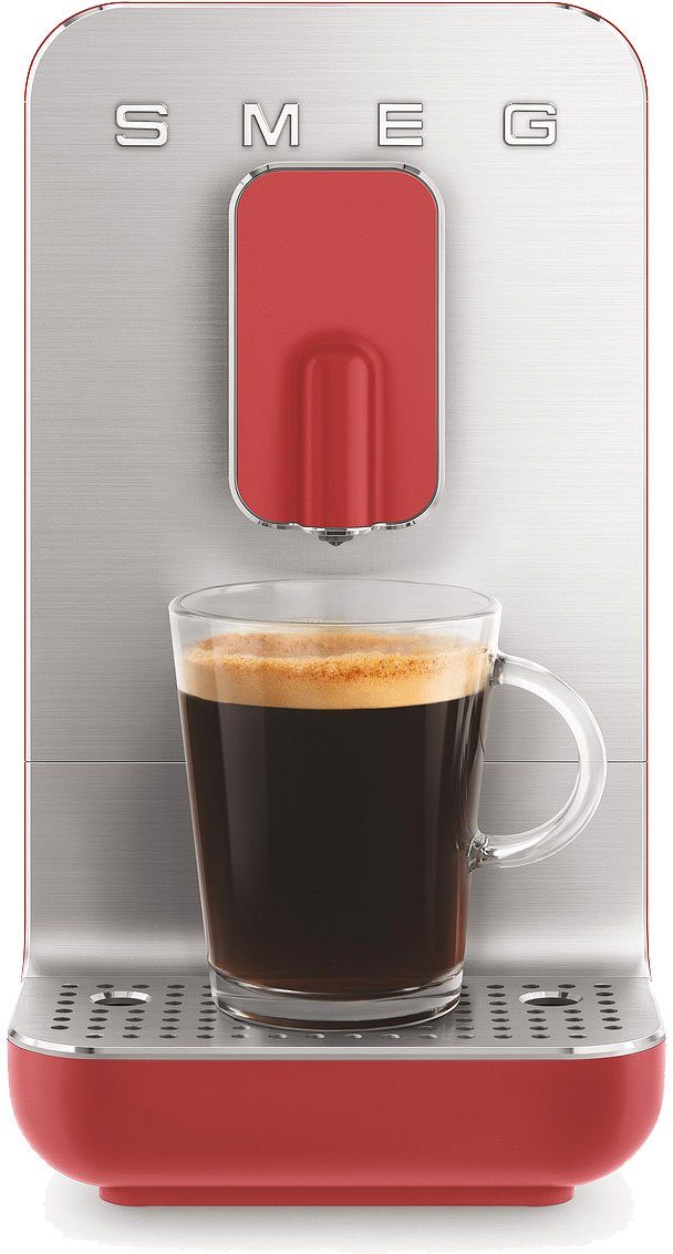 Smeg matt BCC01RDMEU Rot Kaffeevollautomat BCC01RDMEU, Herausnehmbare Brüheinheit