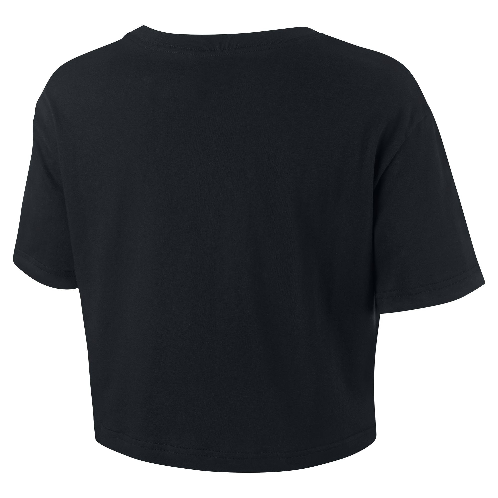 Sportswear LOGO Nike schwarzweiss T-SHIRT T-Shirt CROPPED WOMEN'S ESSENTIAL