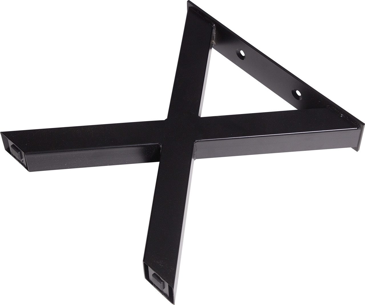 DIEDA Tischbein Dieda Bankgestell X-Form schwarz Maße (L x B x H):