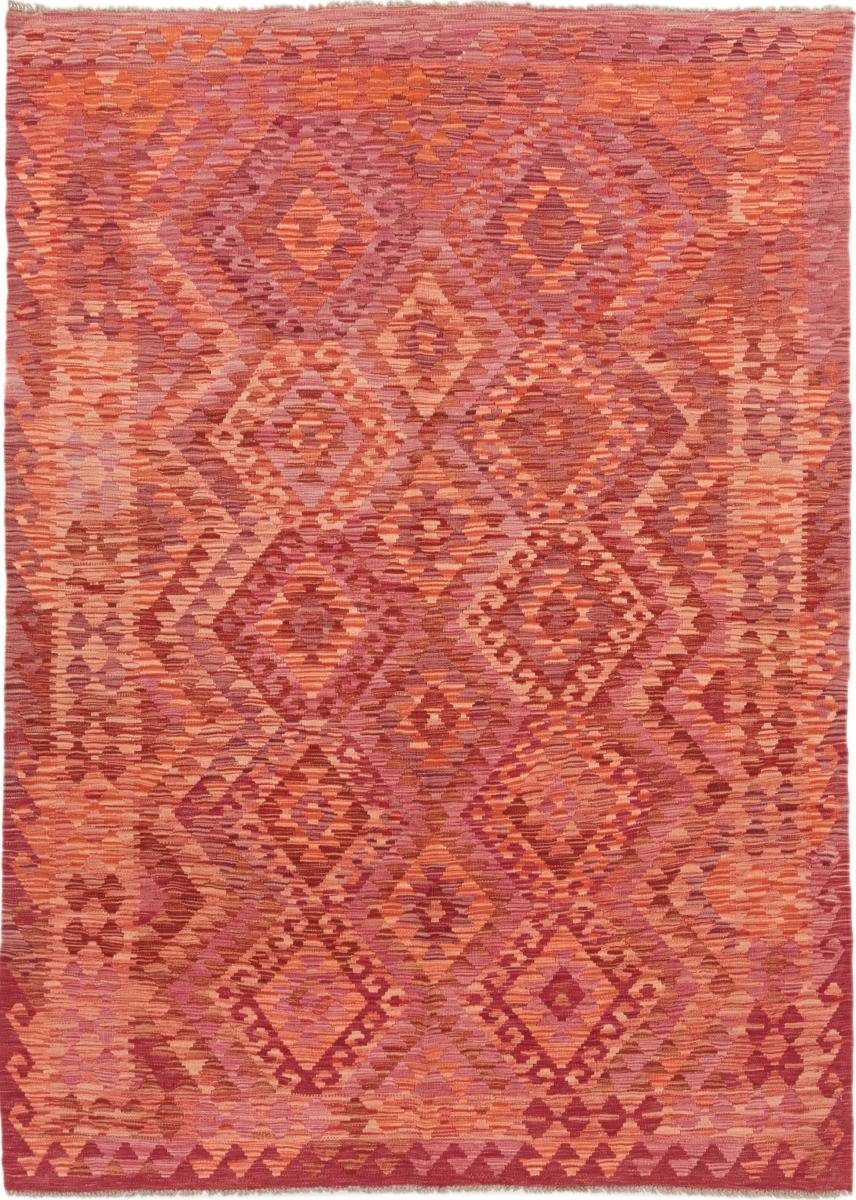 Orientteppich Kelim Afghan 175x244 Handgewebter Orientteppich, Nain Trading, rechteckig, Höhe: 3 mm