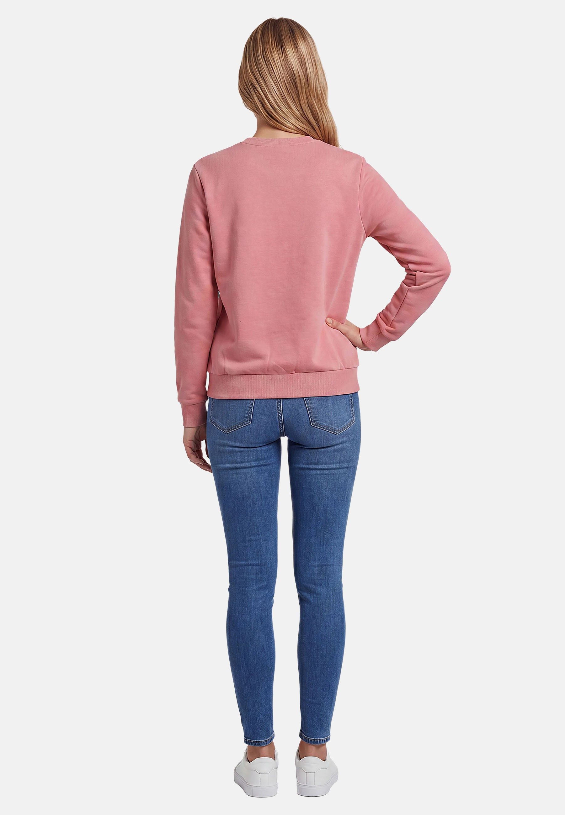 U.S. Polo Assn. Rundhalspullover USZoee – Damen Sweatshirt mit Rundhalsausschnitt Weiche Baumwollmischung, femininer Schnitt und Logo-Stickerei – Bild 4 von 5