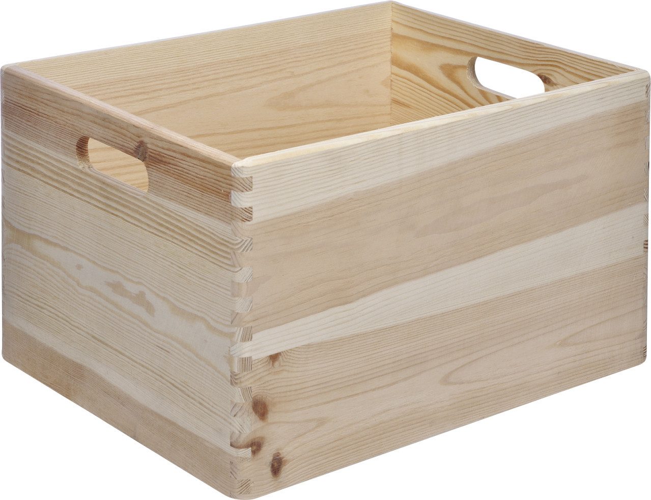 Trend Line Aufbewahrungsbox Stapelbox Holz Gr. L 30 x 40 x 23 cm (L x B x H)