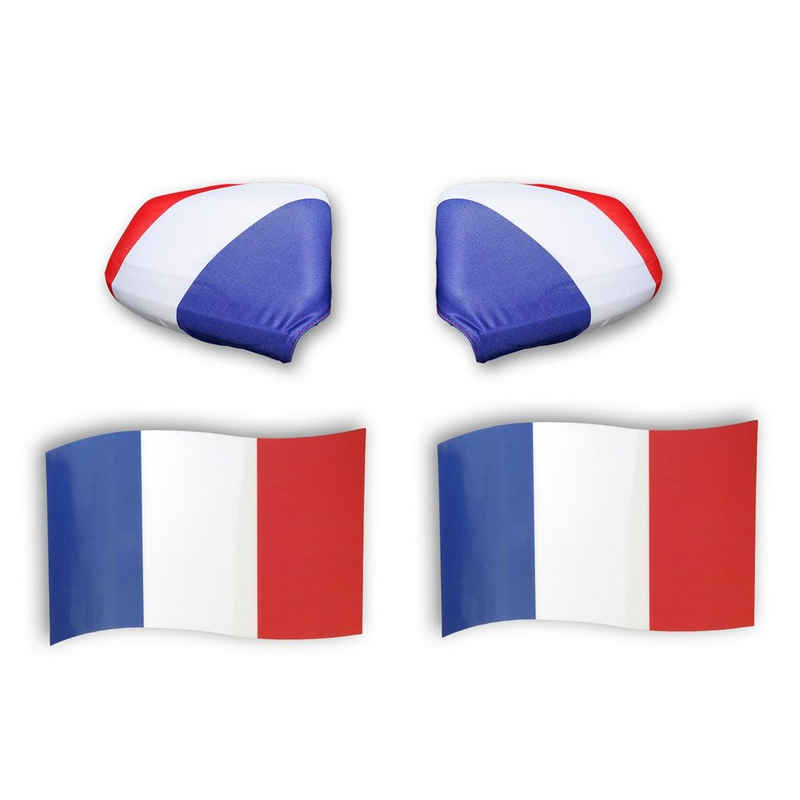 Sonia Originelli Fahne Fan-Paket Frankreich France Auto Magnete Fahren Fußball, 3D-Effekt