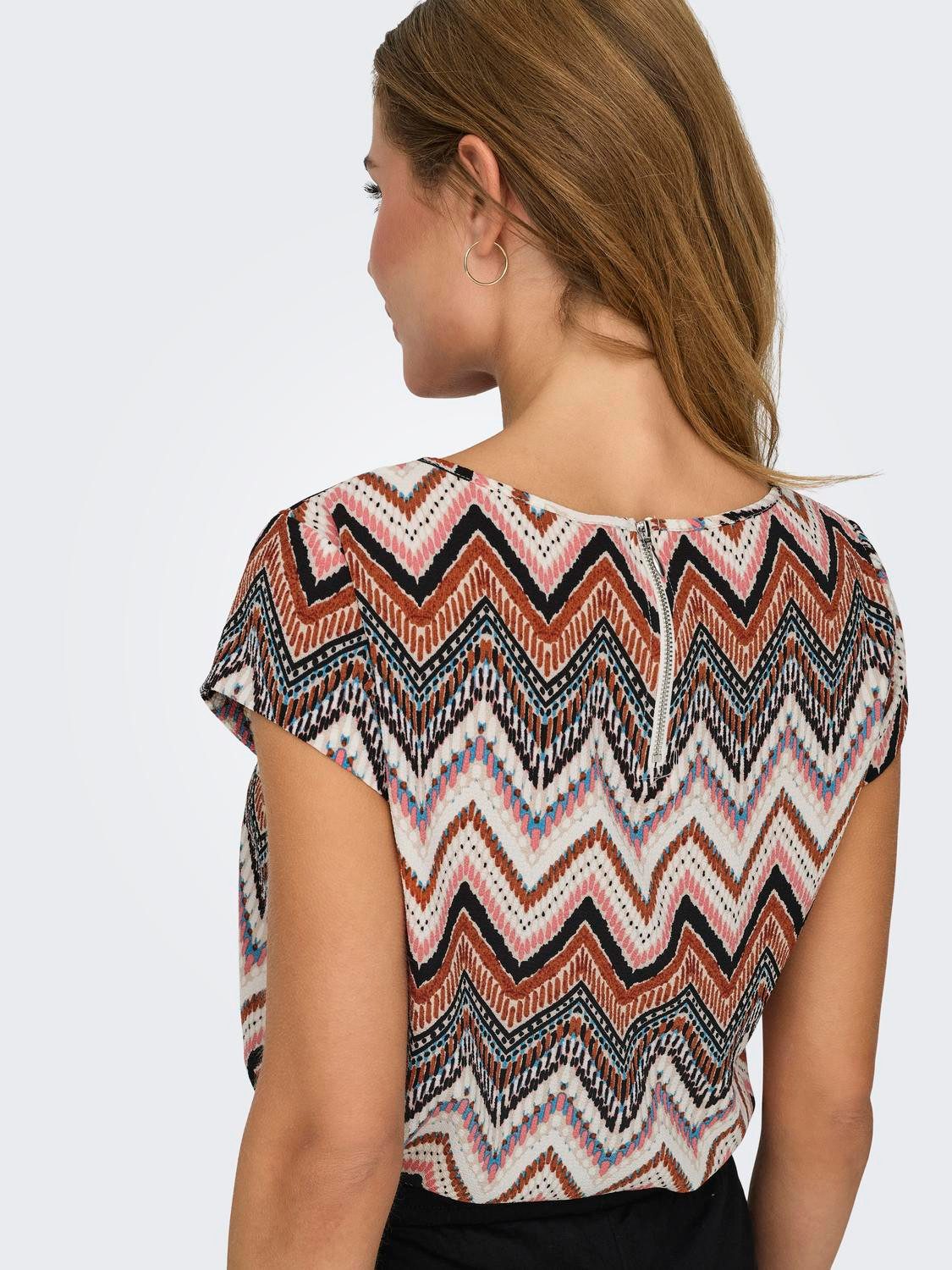 ONLY Shirtbluse ONLVIC S/S AOP TOP NOOS PTM mit Allover Druck