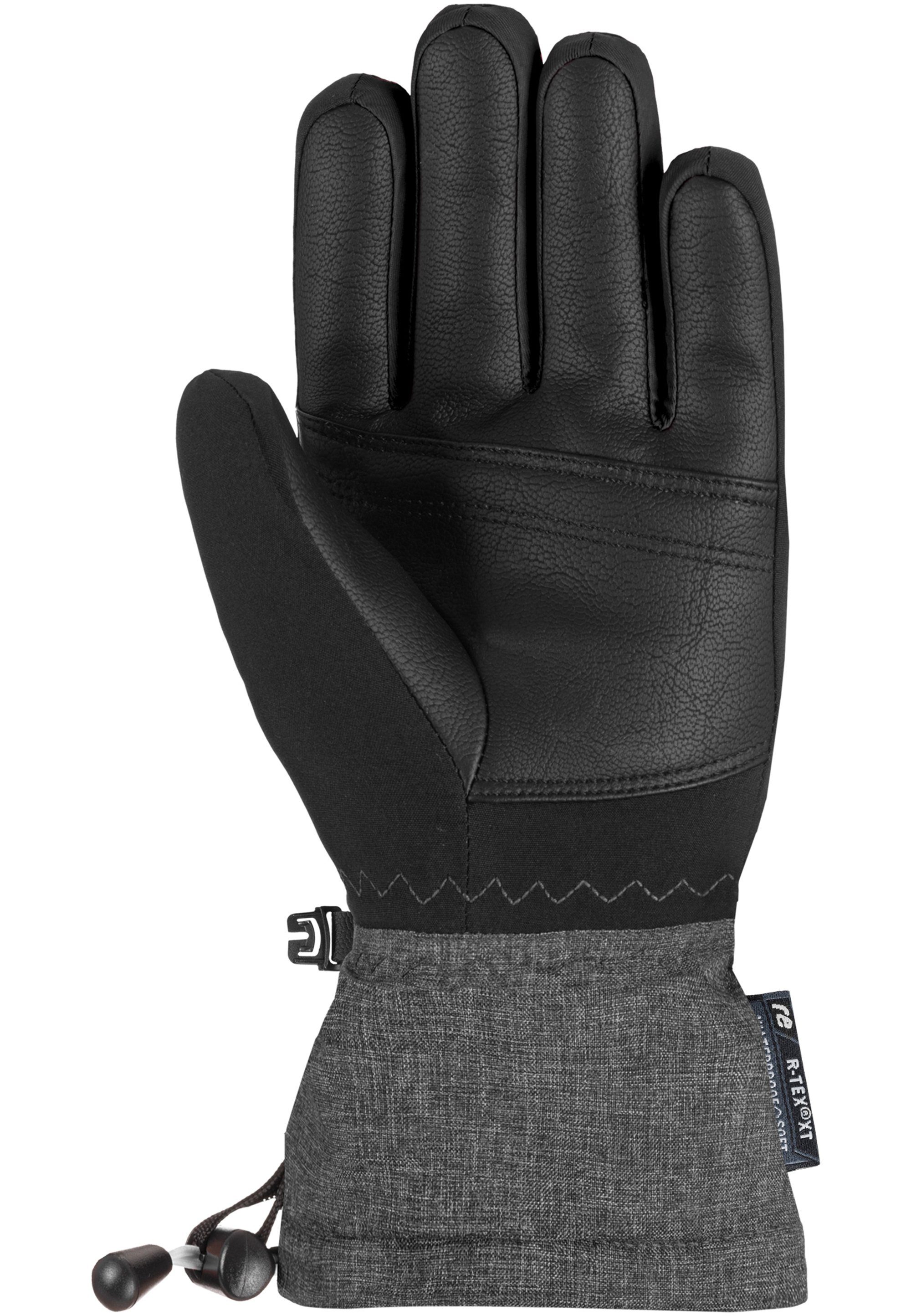 Junior Reusch atmungsaktiver Kondor XT schwarz-grau mit Skihandschuhe Insert-Membran R-TEX®