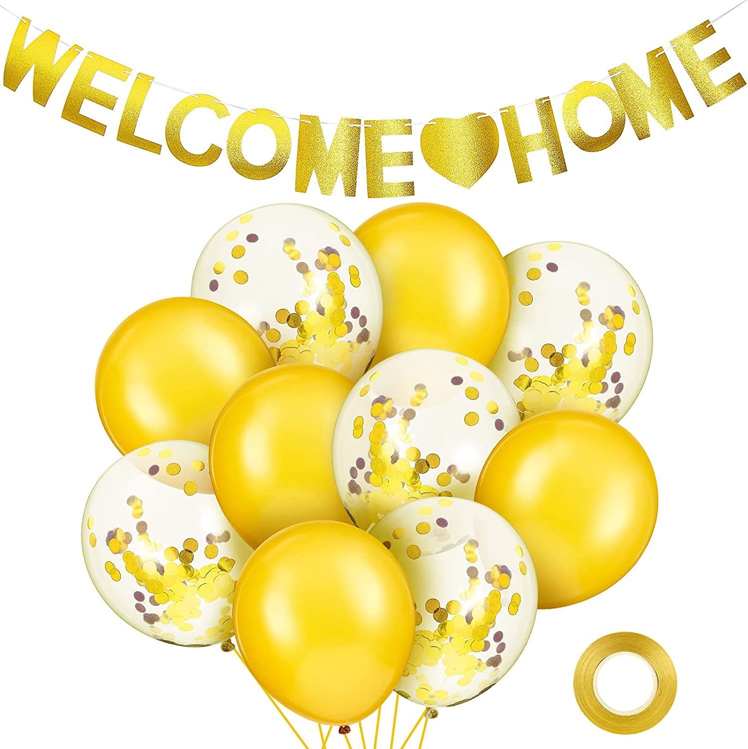 Lollanda Luftballon »12 Stück Willkommen zu Hause Dekoration Set«