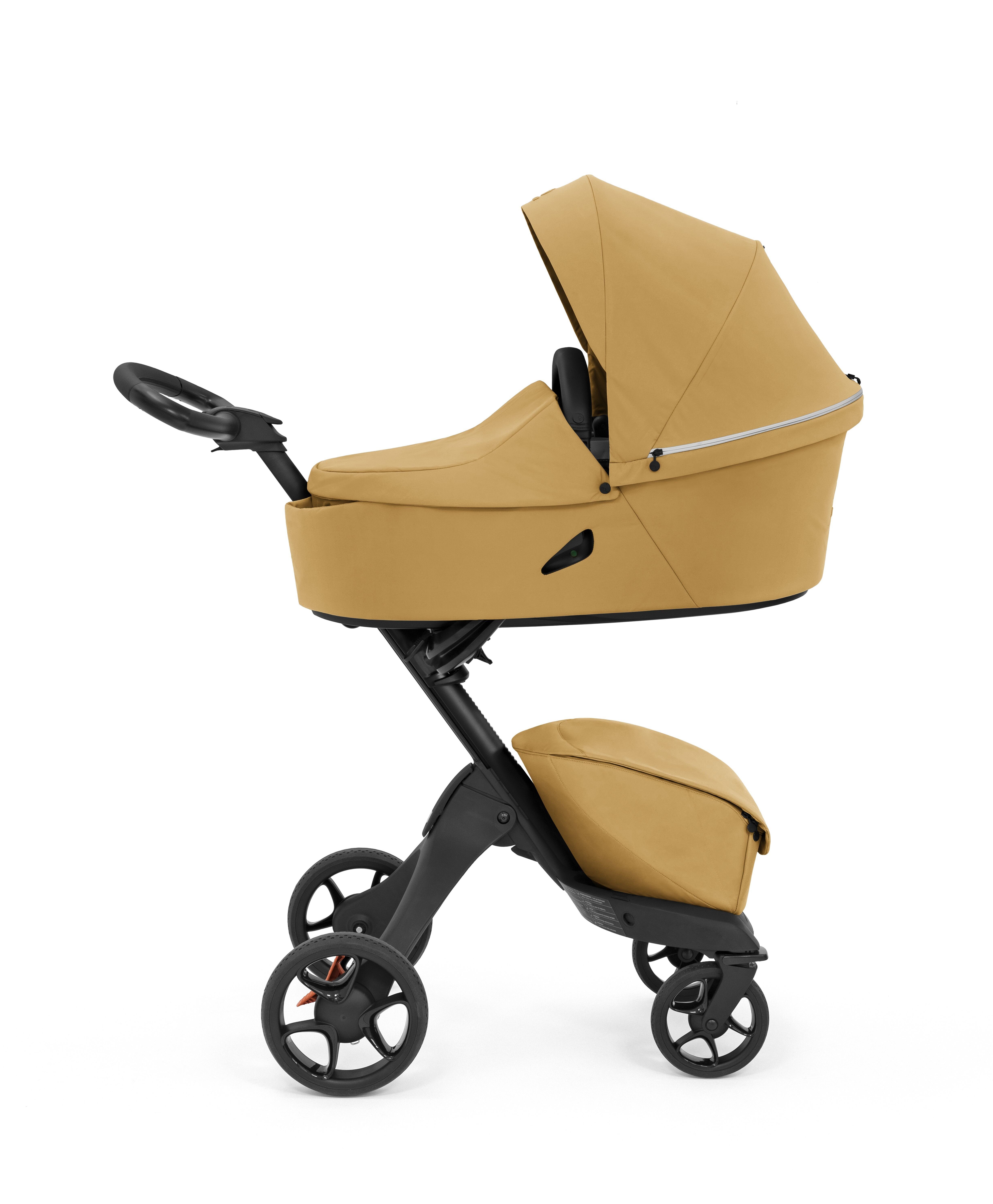 Stokke Kombi-Kinderwagen Xplory® X Bundle - Xplory Kinderwagen und dazu eine Babyschale im Set Golden Yellow