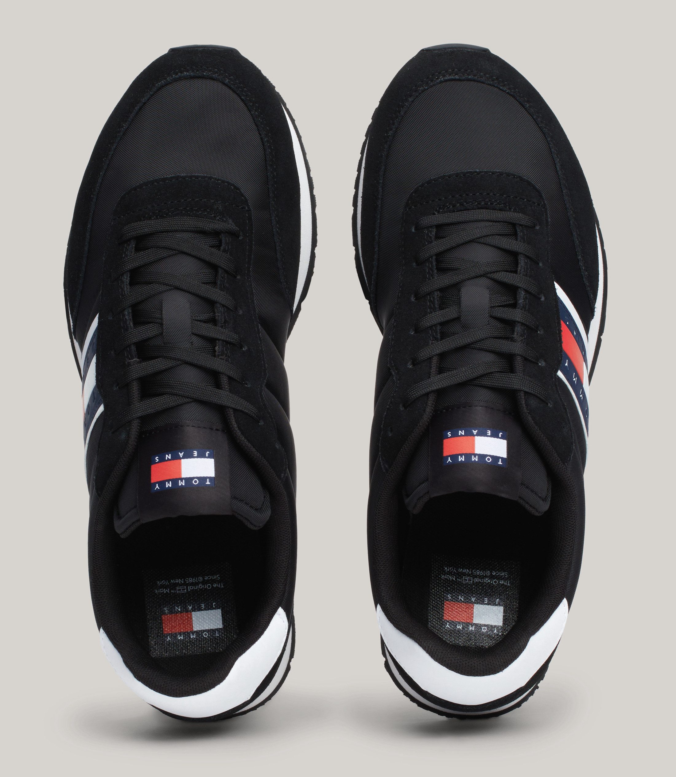 Tommy Jeans TJM RUNNER CASUAL ESS sneaker, casual shoe, low shoe, lace-up shoe with side logo flag