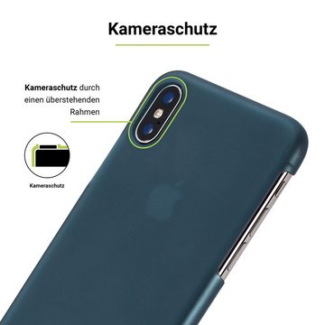 Artwizz Smartphone-Hülle Rubber Clip for iPhone X, spaceblue (compatible with iPhone Xs)