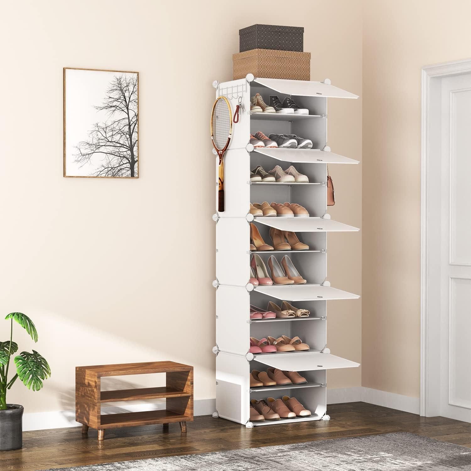 Vicye Schuhabtropfschale 10-Ebenen Schuhregal Organizer, 20 günstig online kaufen