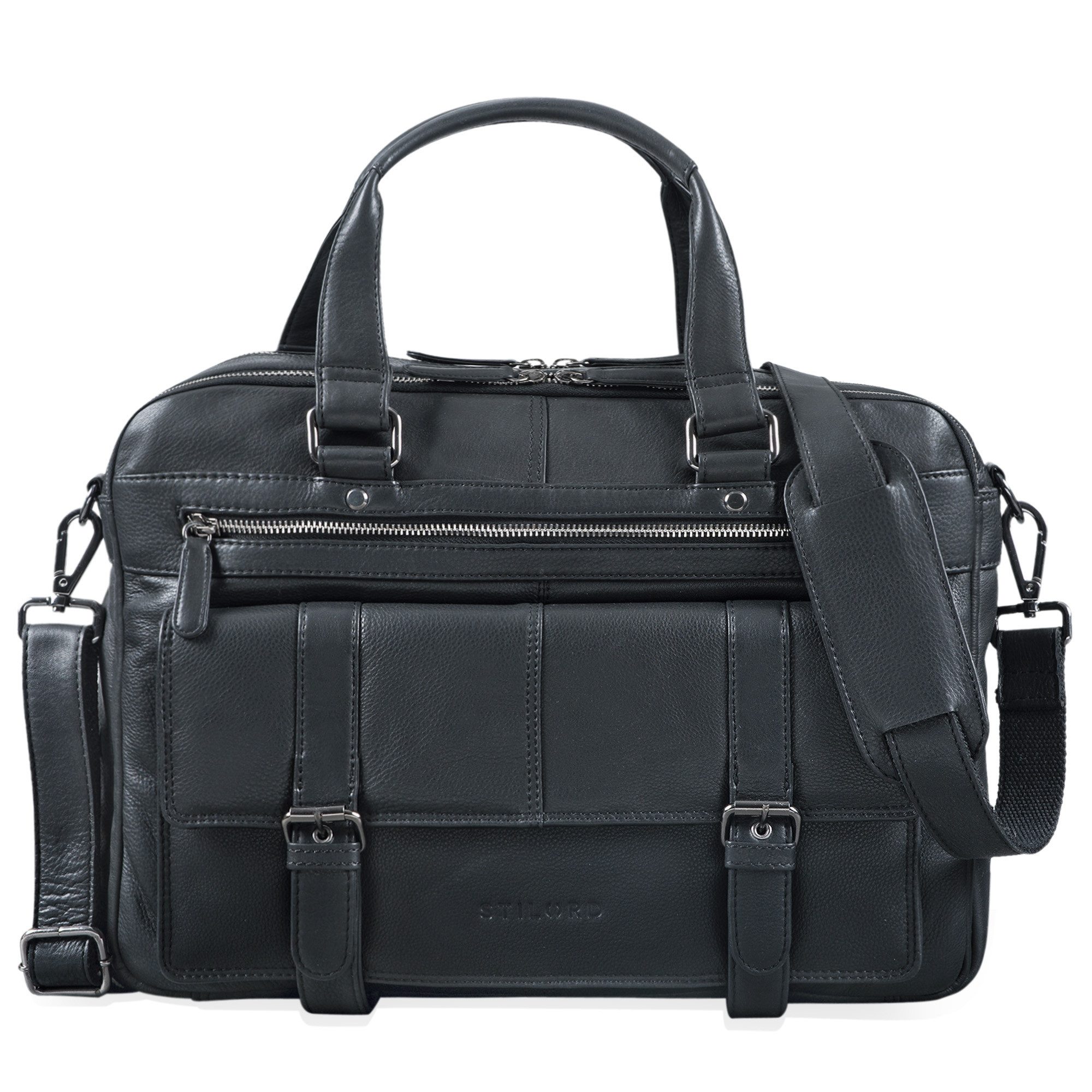 STILORD Aktentasche "Alvaro" Vintage Ledertasche Laptoptasche