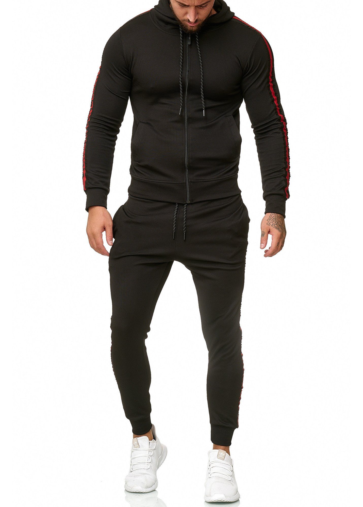 OneRedox Jogginganzug 1004AC (Sportanzug Jogger Trainingsanzug), Fitness Freizeit Casual