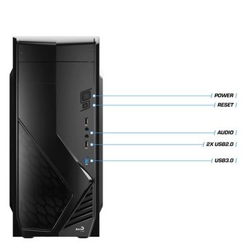 Kiebel Multimedia PC PC (AMD Ryzen 5 AMD Ryzen 5 4600G, Radeon Vega, 32 GB RAM, 1000 GB SSD, Luftkühlung)