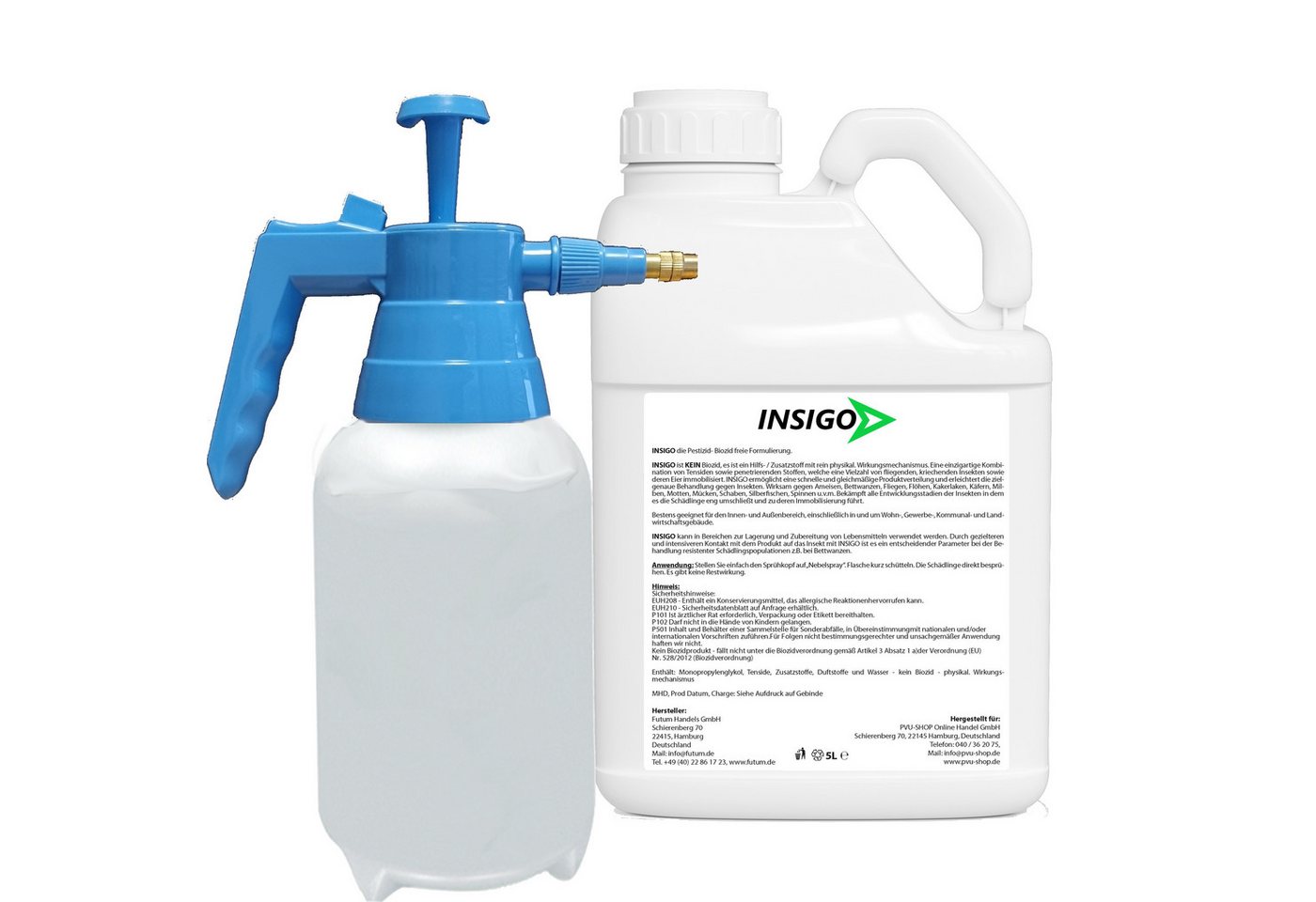 Thumbnail - INSIGO Insektenspray Anti Floh-Spray Floh-Mittel Ungezieferspray, 5 l, Produkt fällt nicht unter die Gefahrgutvorschrift...
