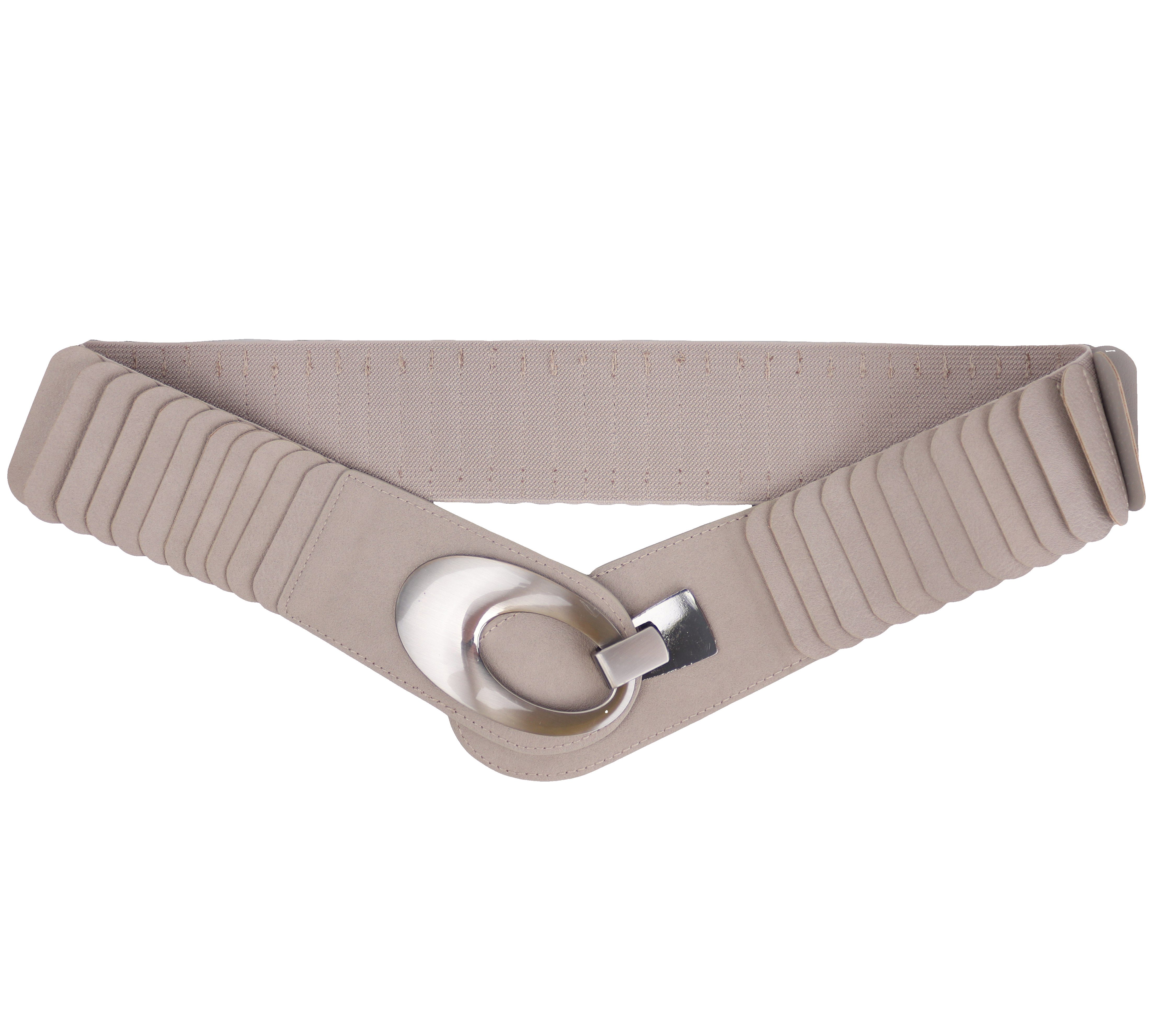 MIRROSI Taillengürtel Leo Unifarbe breit 6cm für Taillenumfang 85 bis 110cm, ONESIZE (Angenehmes Tragesgefühl, Leopard Muster, Unifarben) Breiter Stretch Gürtel