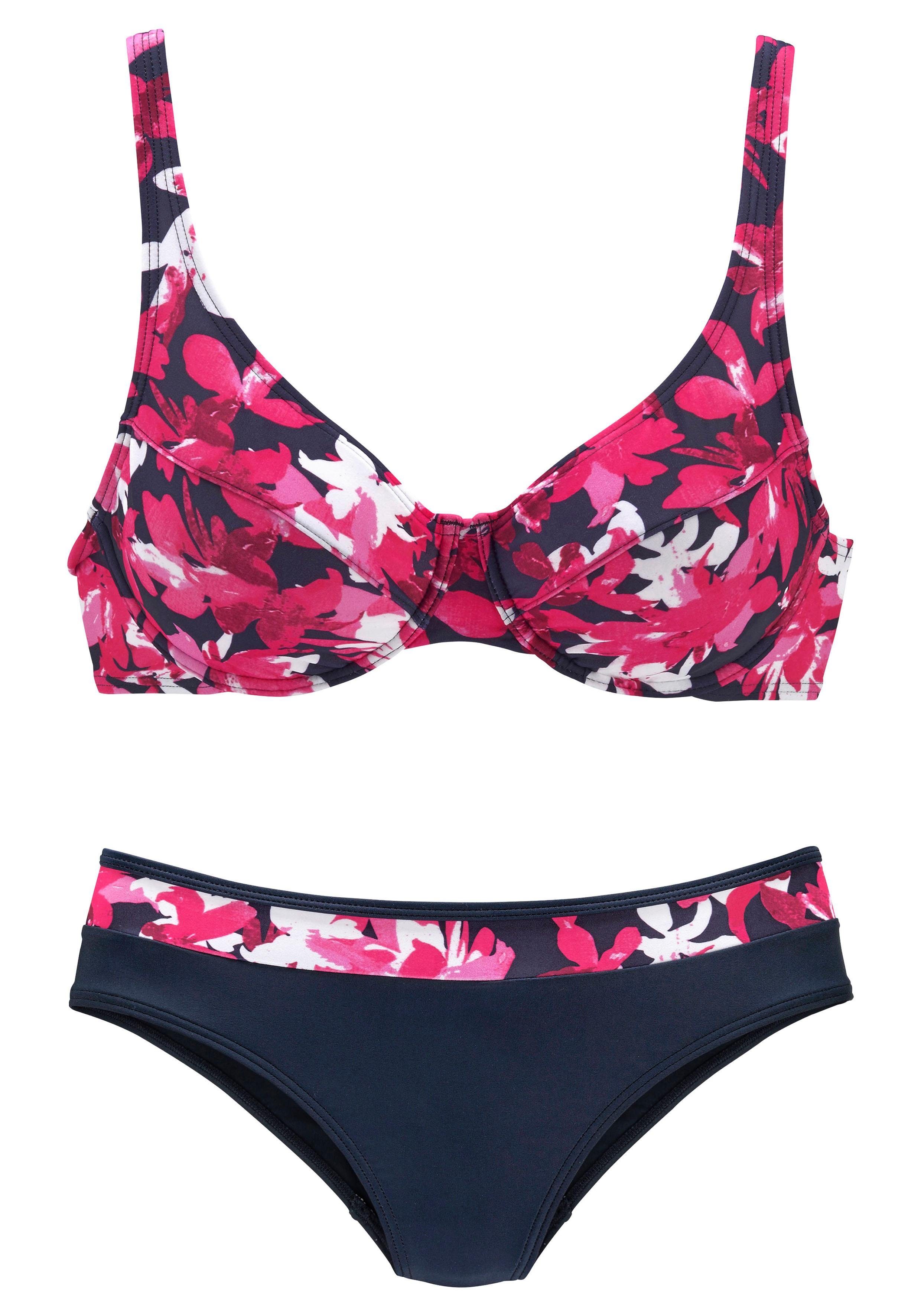 petite fleur Bügel-Bikini mit floralem Druck günstig online kaufen