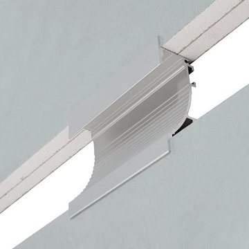 Deko-Light LED-Stripe-Profil Trockenbau-Profil, Wandvoute EL-02-12 für 14mm LED Stripes, Weiß-matt, 1-flammig, LED Streifen Profilelemente