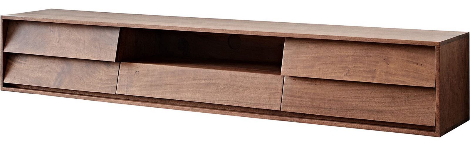 DELIFE Lowboard Eloi, Akazie Braun 200x35 günstig online kaufen