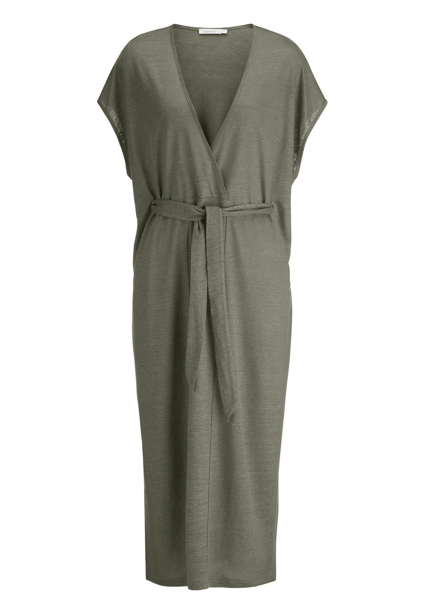 Jerseykleid Midi Relaxed aus reinem Leinen