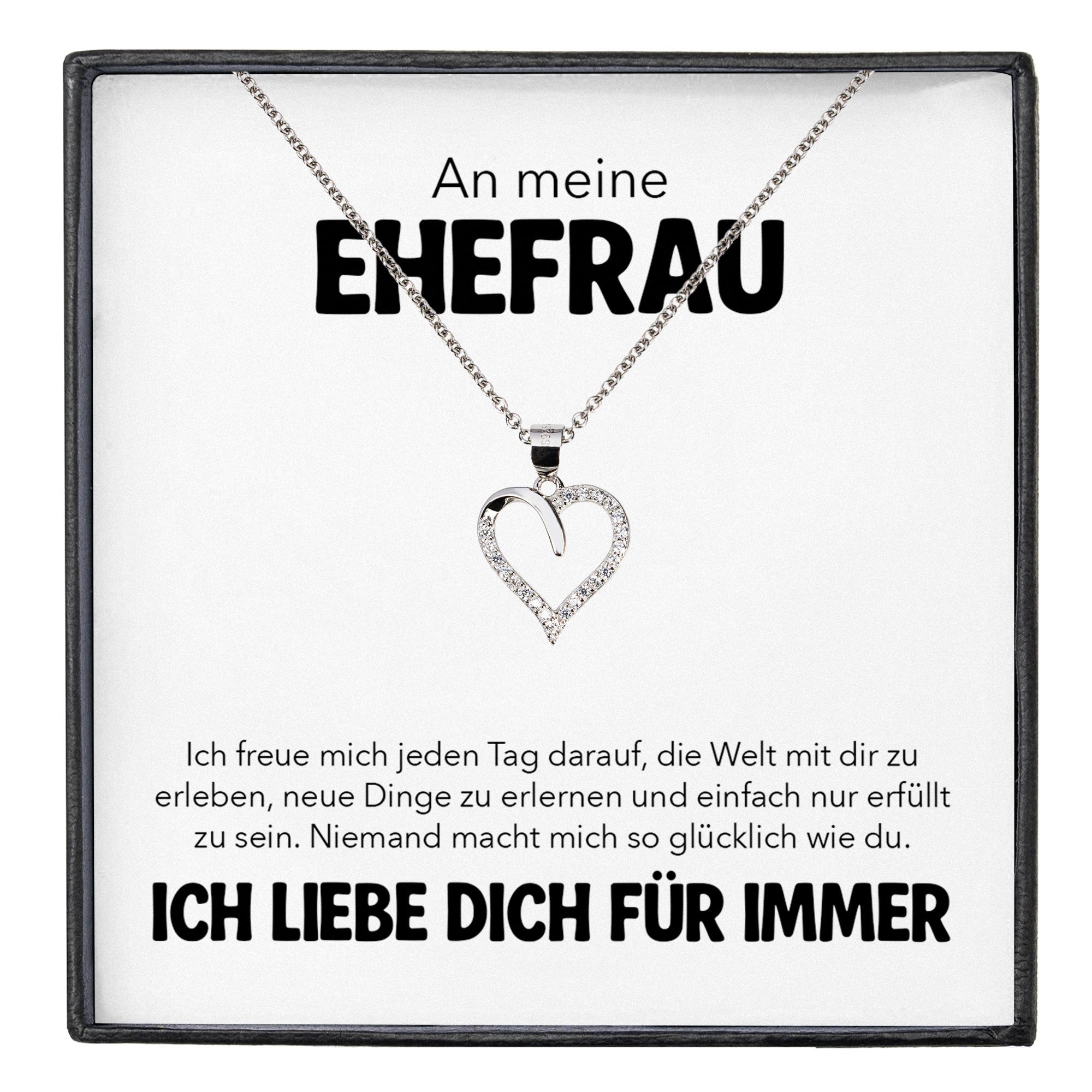 22Feels Schmuckset Hochzeitstag Geschenk Ehefrau Ich Liebe Dich Kette Herz günstig online kaufen