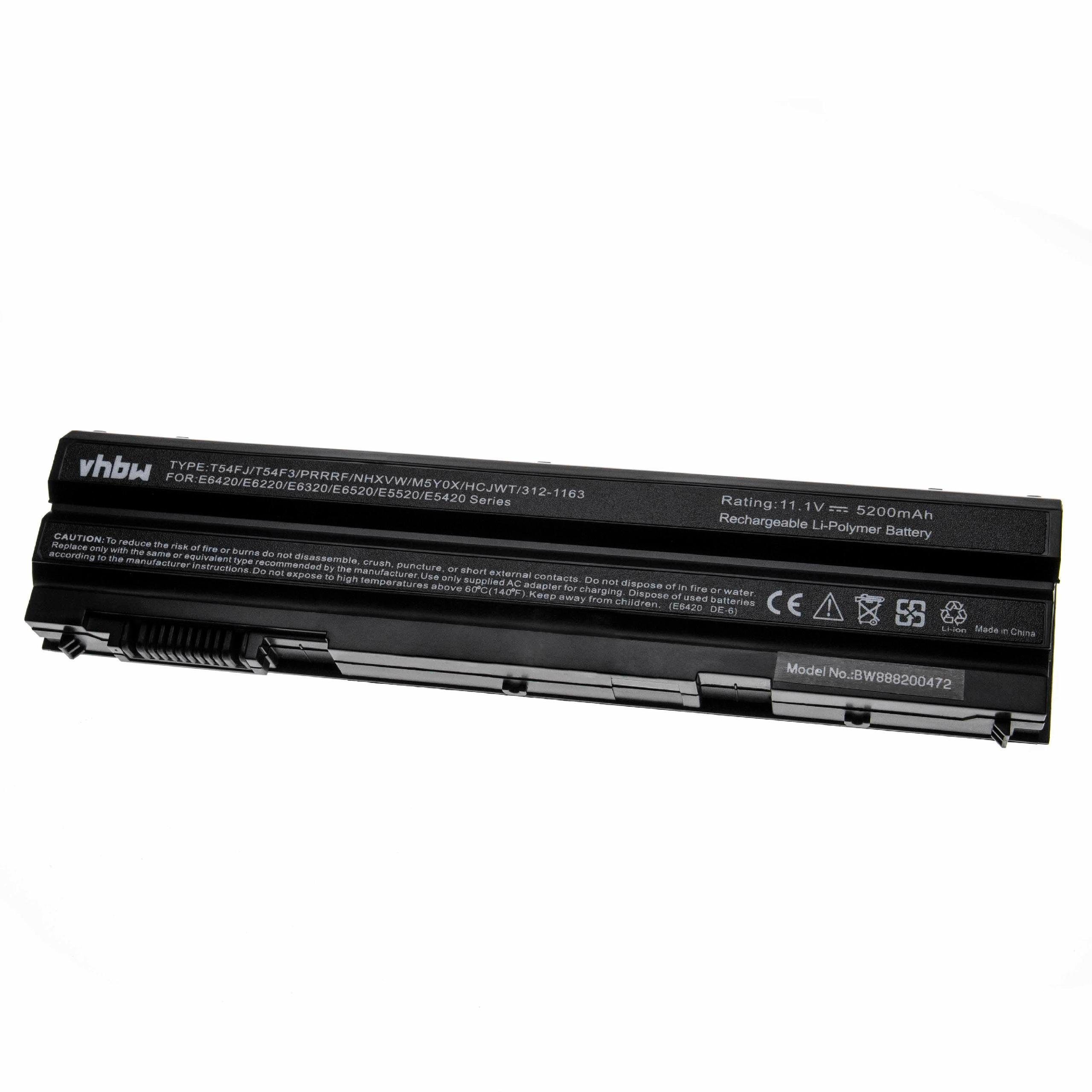 vhbw kompatibel mit Dell Vostro 3560, 3460 Laptop-Akku Li-Polymer 5200 mAh (11,1 V)