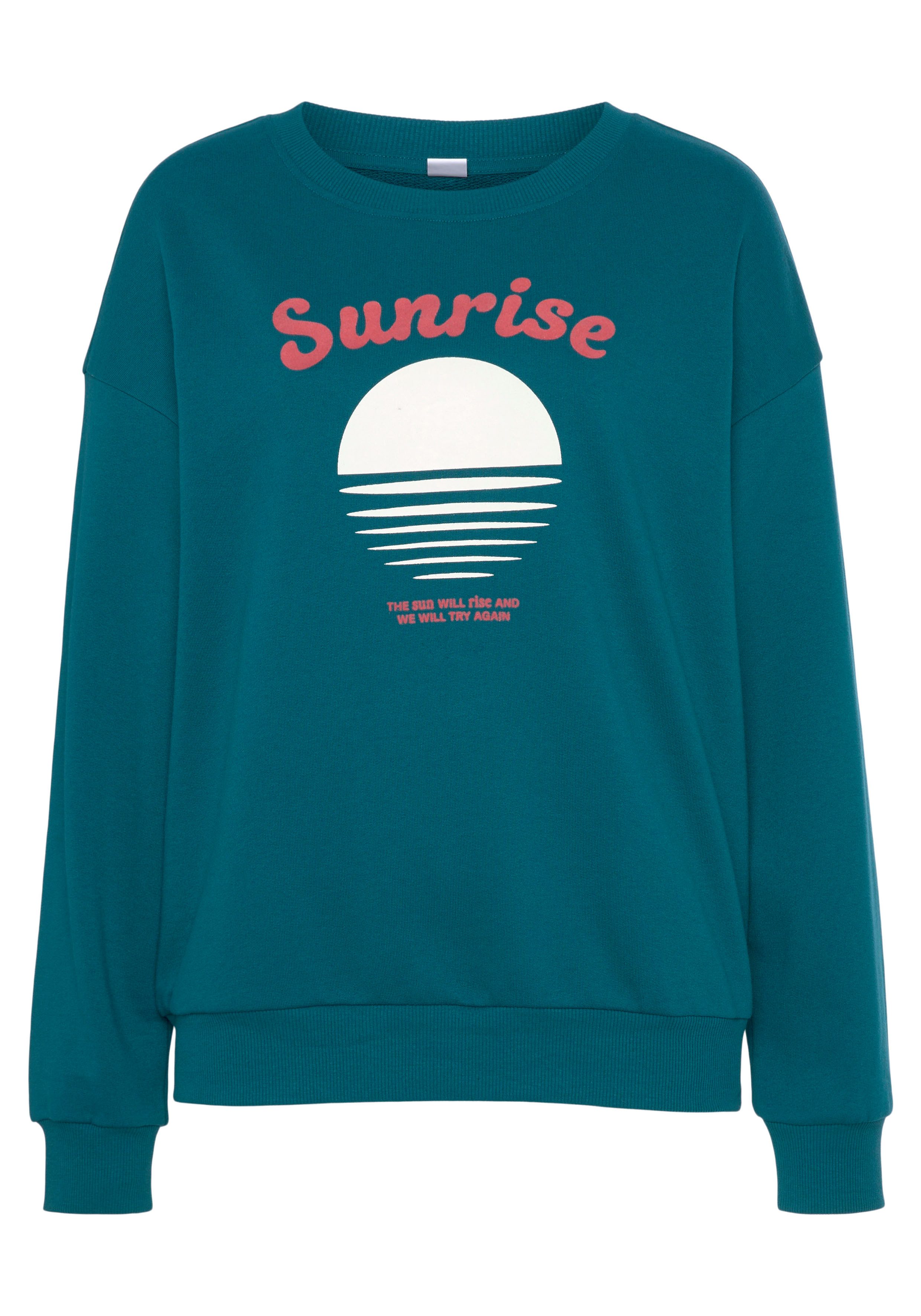 Vivance Sweater mit schönem Frontprint, Loungewear günstig online kaufen