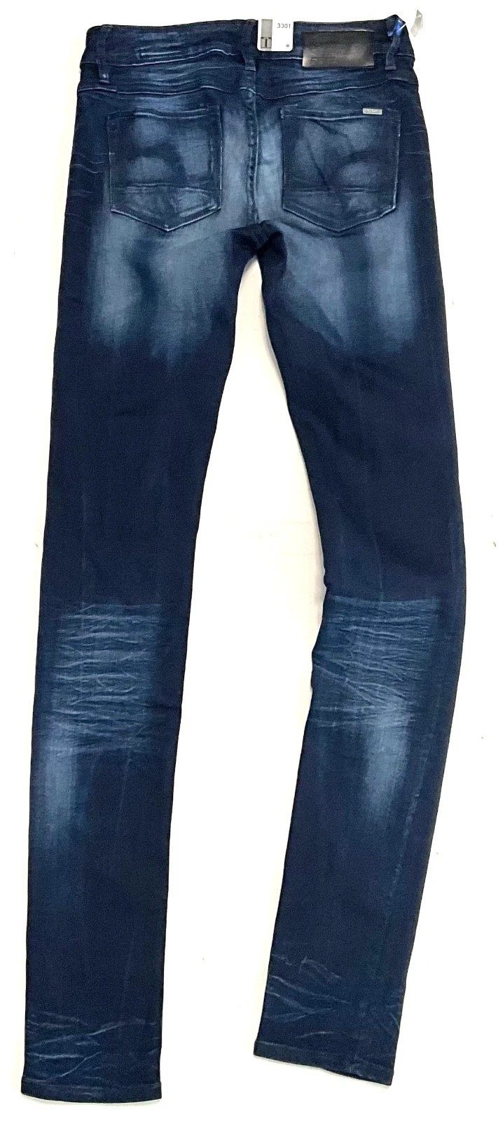 G-STAR 5-Pocket-Jeans G-Star Damen Jeans, G-Star 3301 Contour Skinny Slander Blue Jeans. Modern, Stretch, Taschen