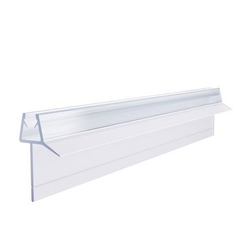 Boromal Duschdichtung Ersatzdichtung Wasserabweiser PVC 50-100cm für 6mm 8mm Glas Duschtür, L: 70 cm, (2-St), Wasserabweiser Schwallschutz für Glastür Duschwand Duschkabine