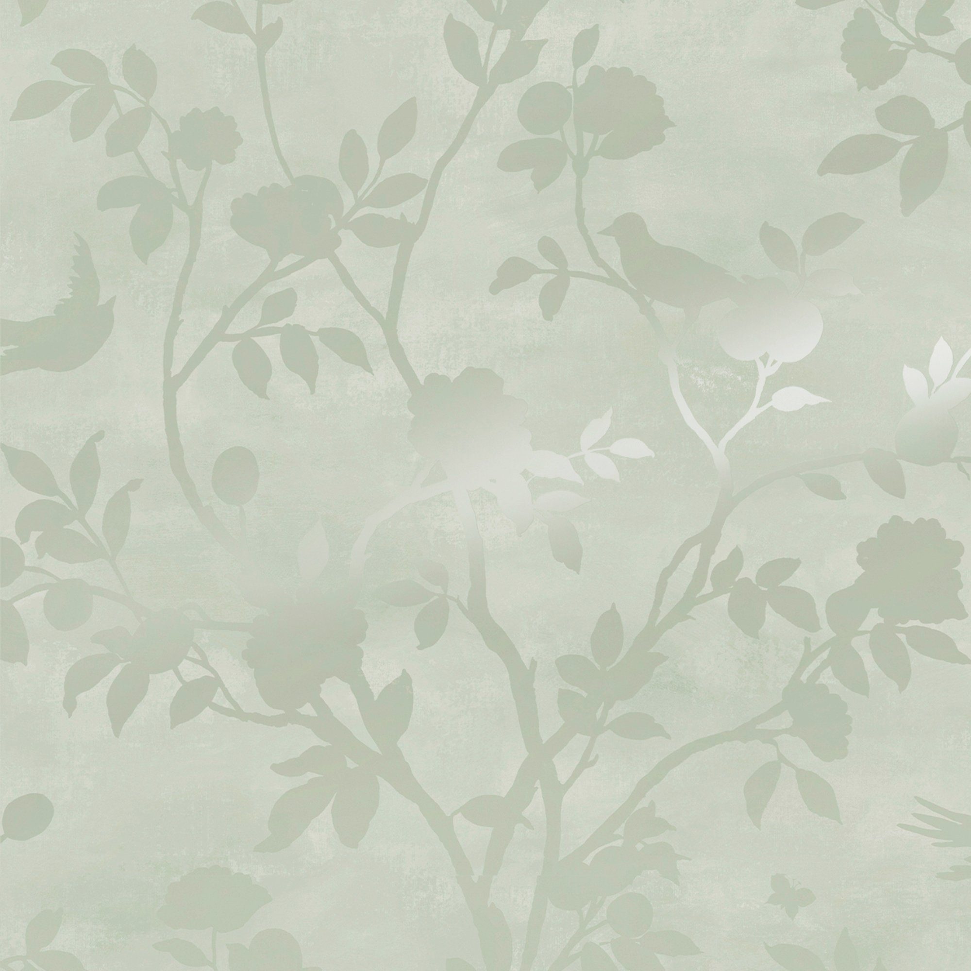 LAURA ASHLEY Vliestapete Eglantine Silhouette, glatt, gemustert, FSC® zertifiziert, mit lebhaftem Druck, 10 Meter Länge